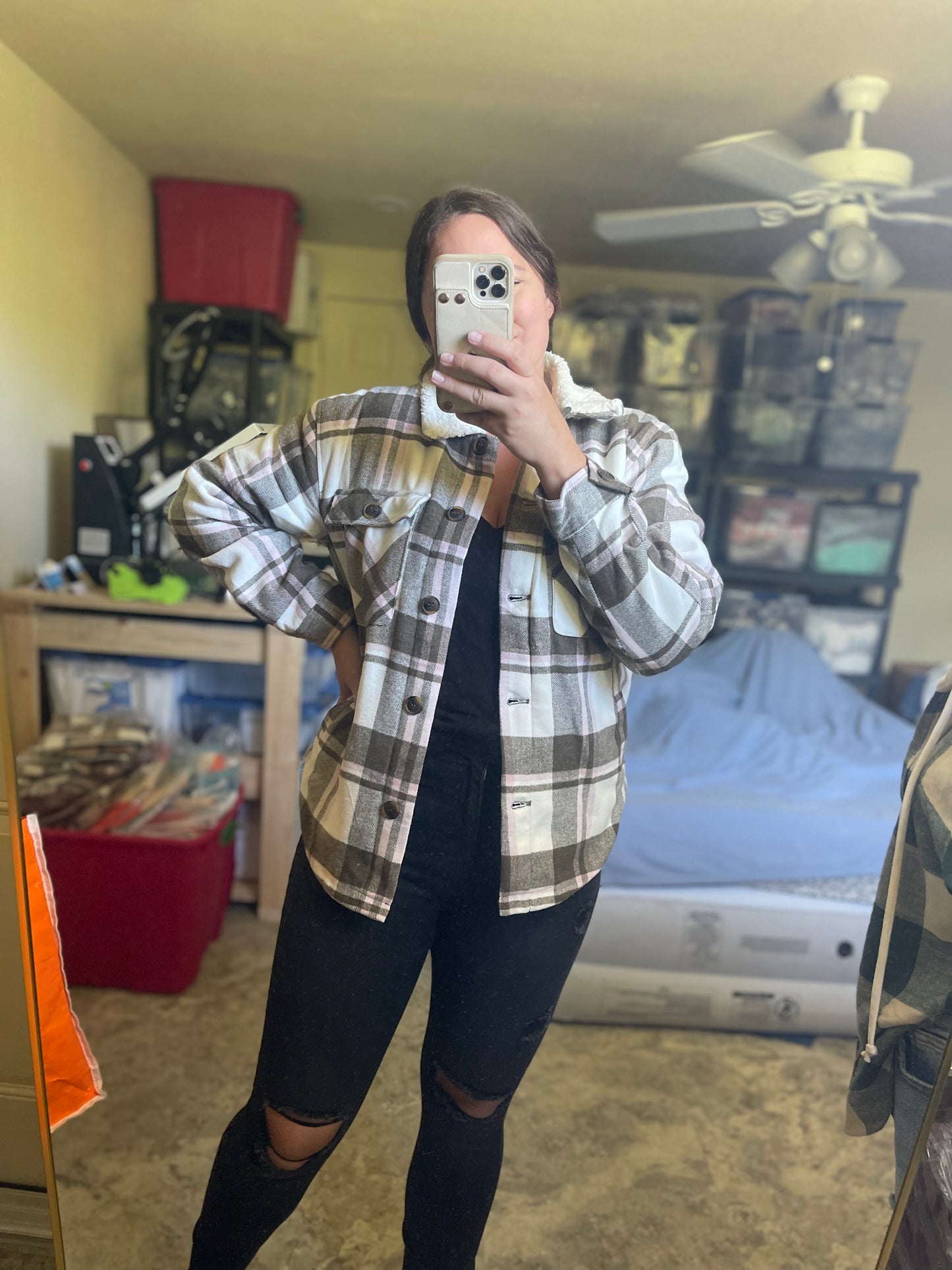 Cozy Fleece Flannel Jacket