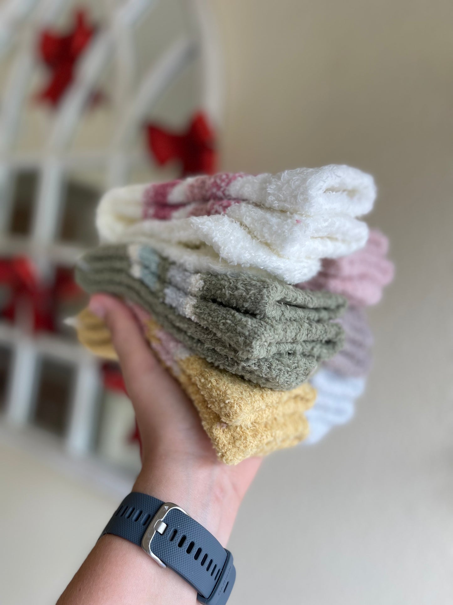 Cozy Adult Socks - Retro Stripe