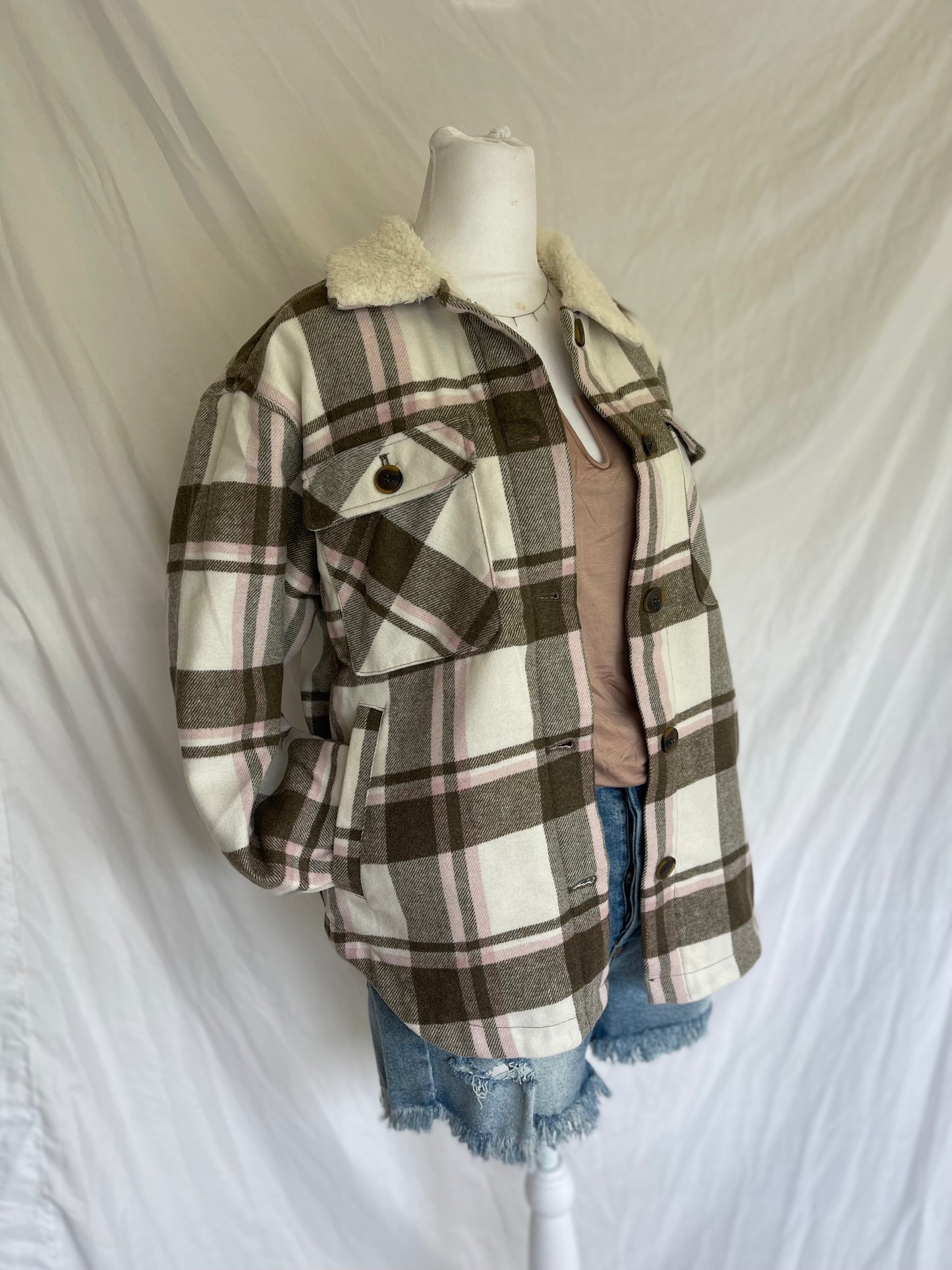Cozy Fleece Flannel Jacket