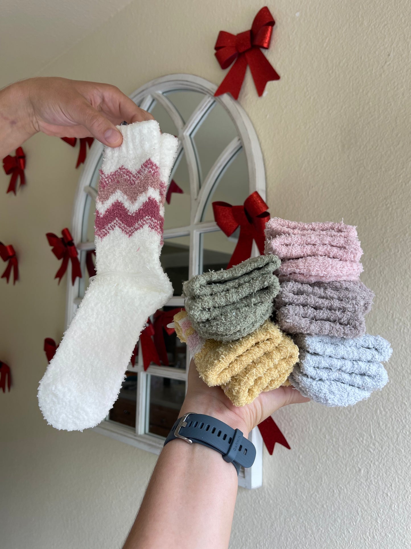 Cozy Adult Socks - Retro Stripe