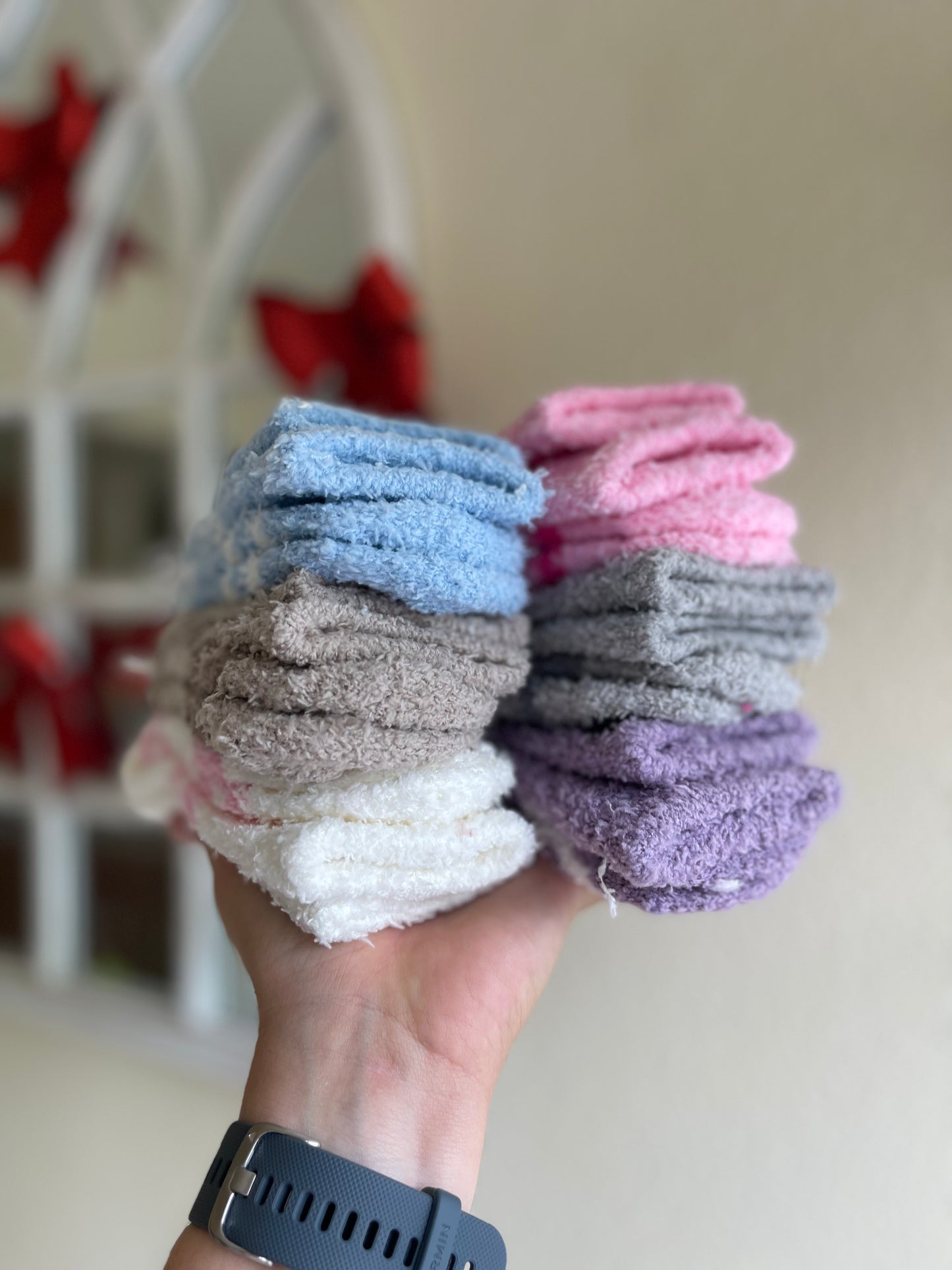 Cozy Adult Socks - Floral
