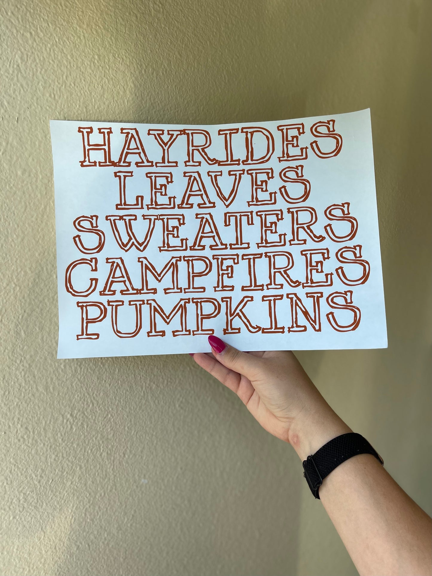 Hayrides & Leaves… - MADE TO ORDER