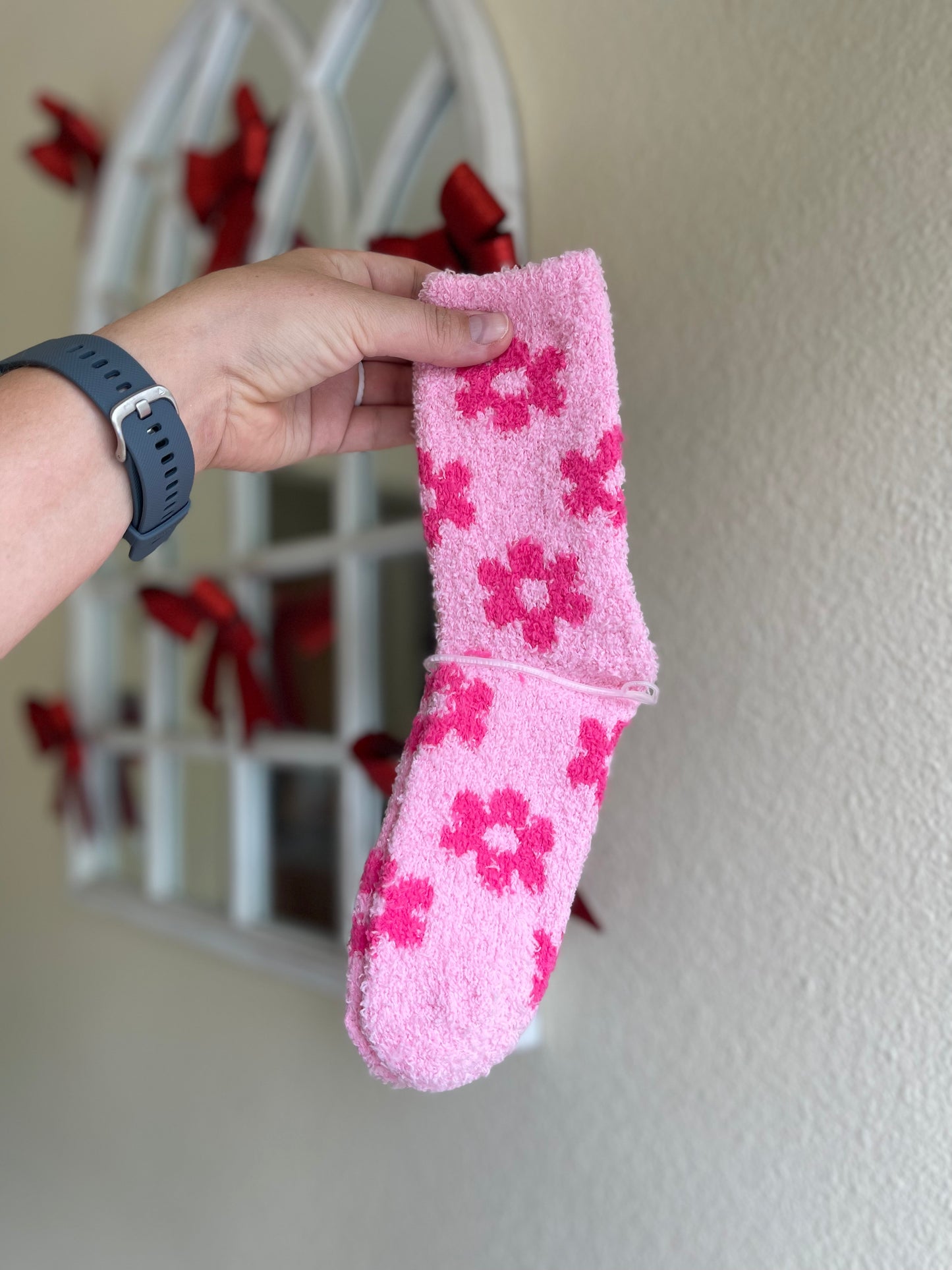 Cozy Adult Socks - Floral