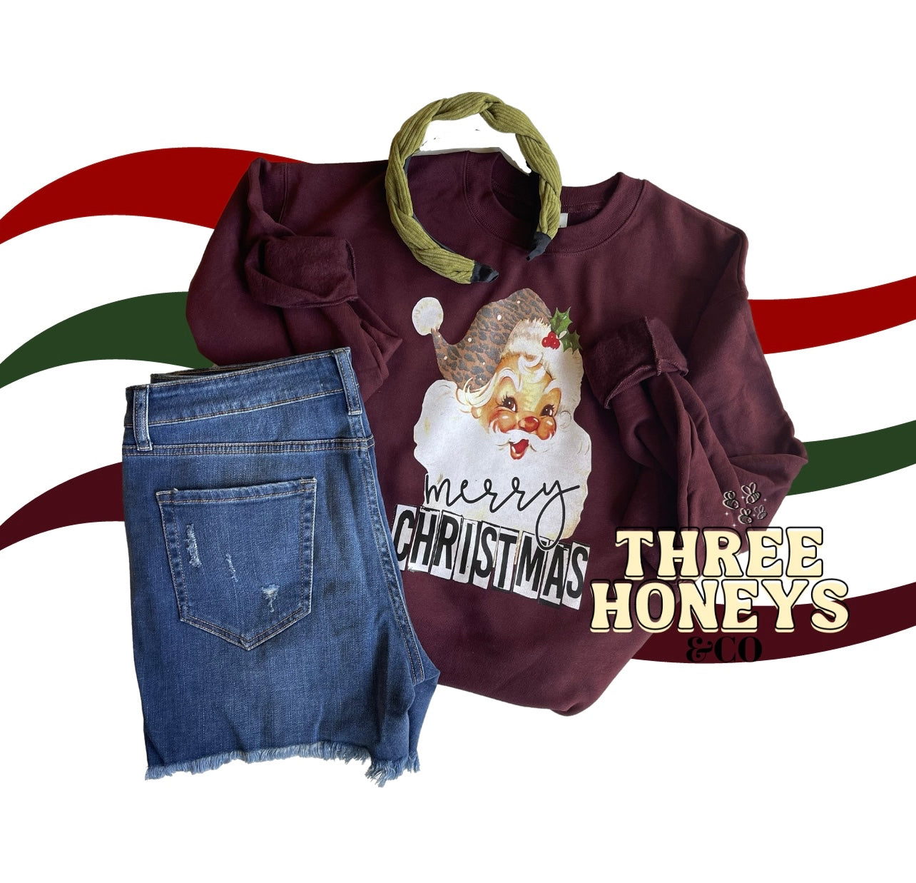 Merry Christmas, Vintage Santa - MADE TO ORDER