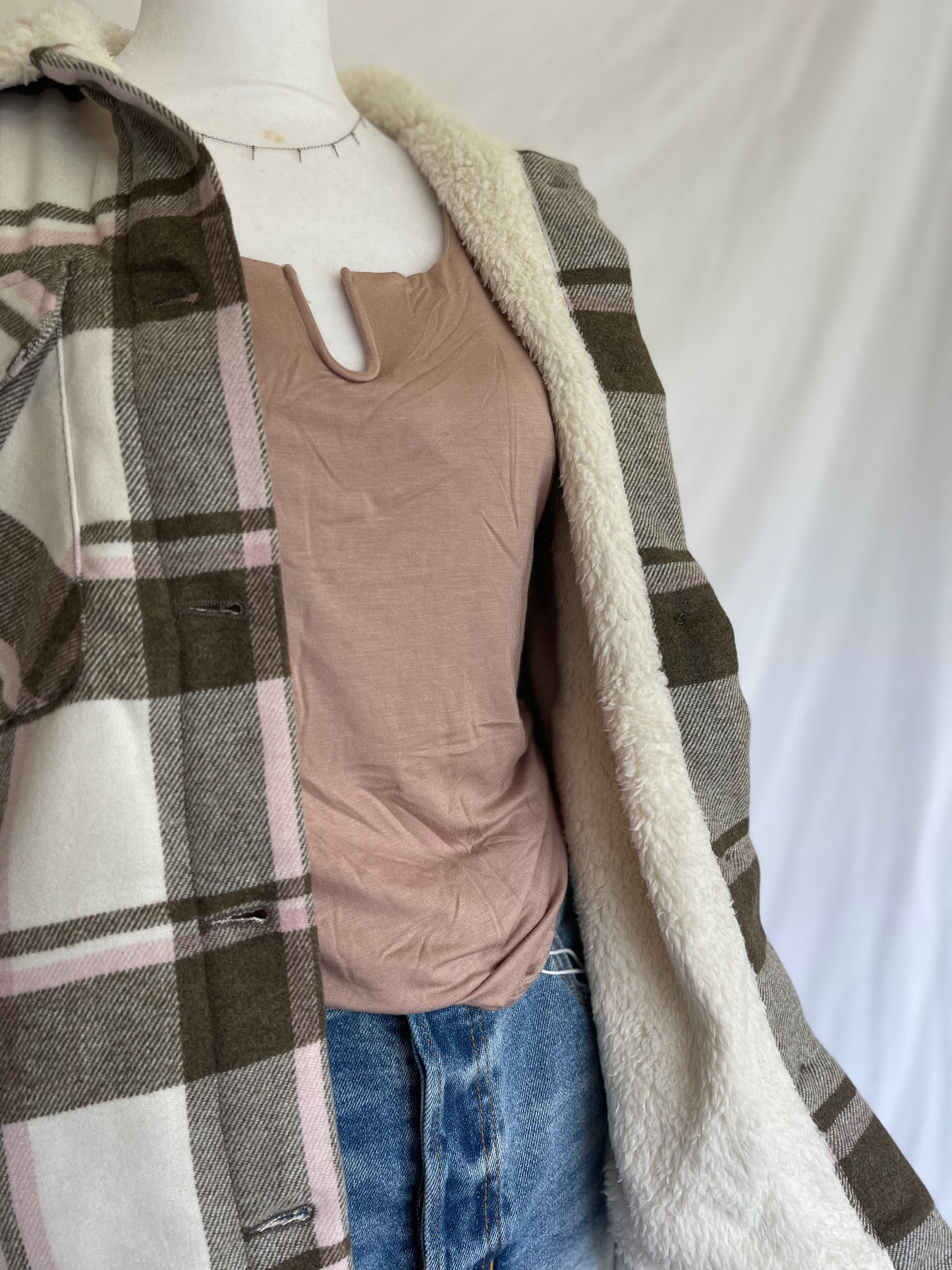 Cozy Fleece Flannel Jacket