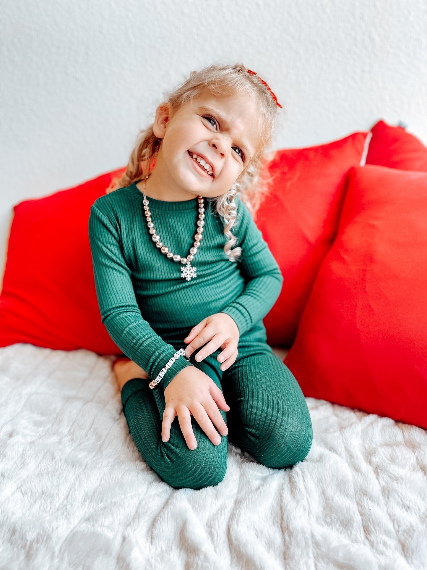 Ribbed Long Sleeve Jammies - Jolly
