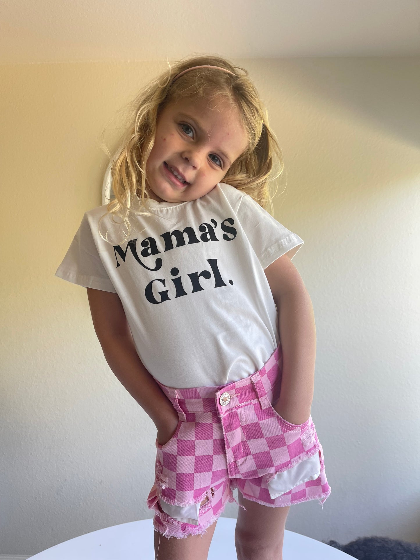 Checkered Shorts - Pink