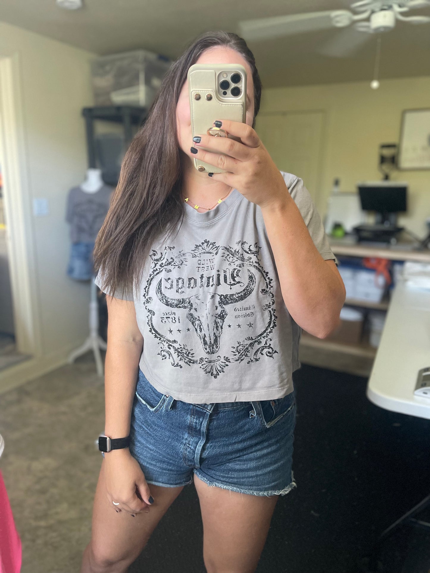 Vintage Cowgirl Crop