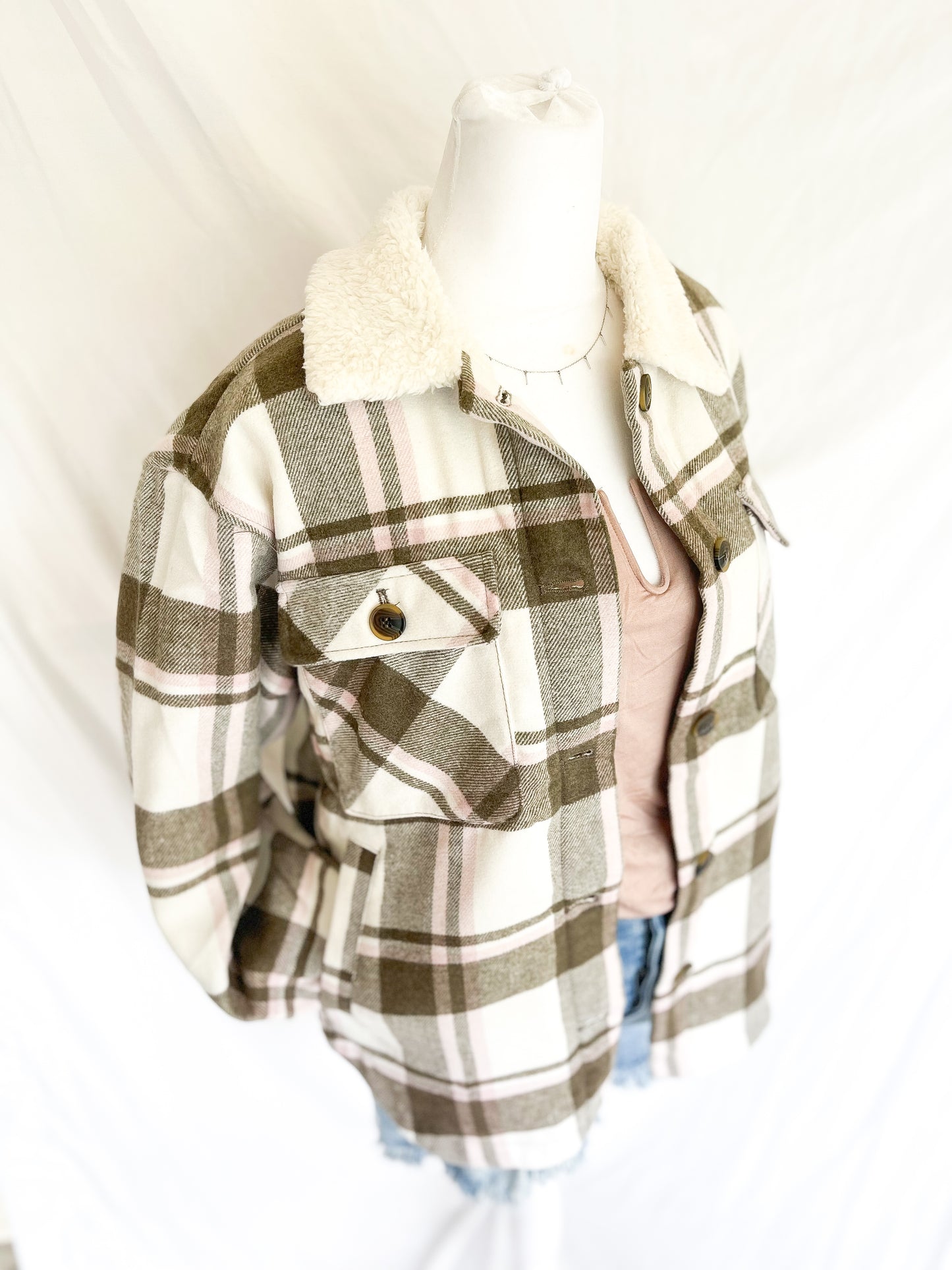 Cozy Fleece Flannel Jacket
