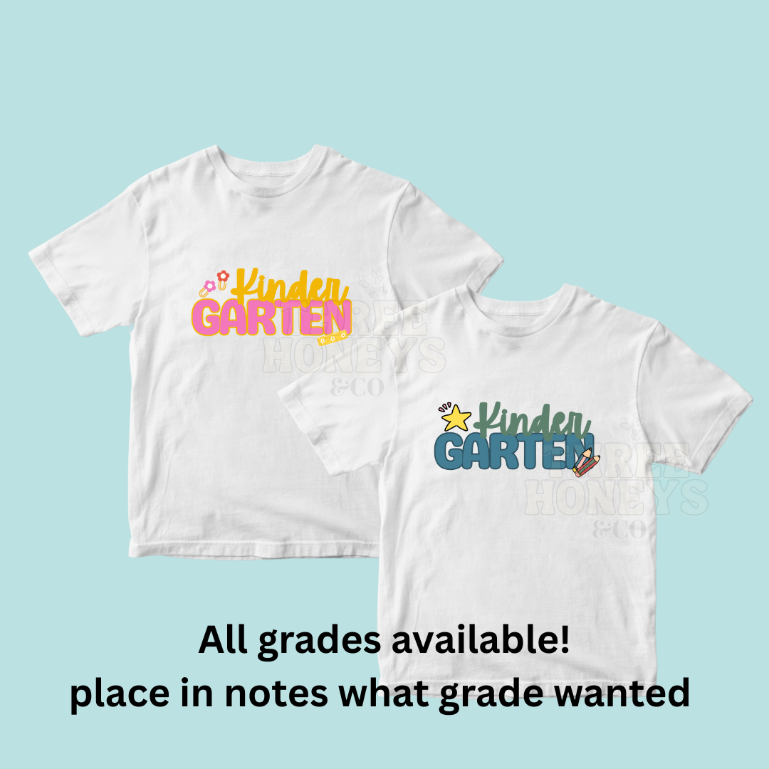 Grade Shirts - 2 Colors (MADE TO ORDER!)