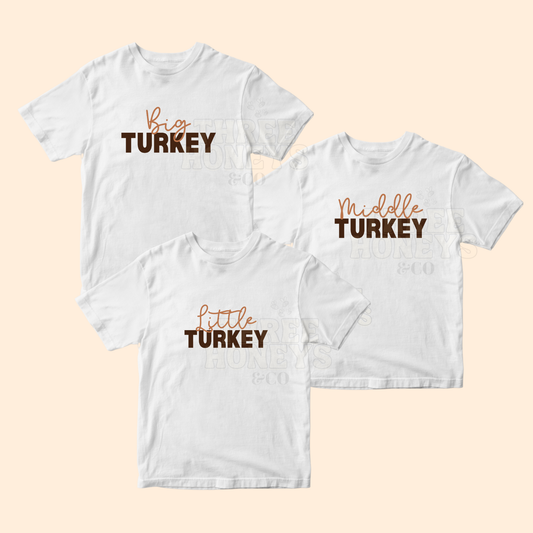TURKEYS - KIDS ONLY (MADE TO ORDER!)