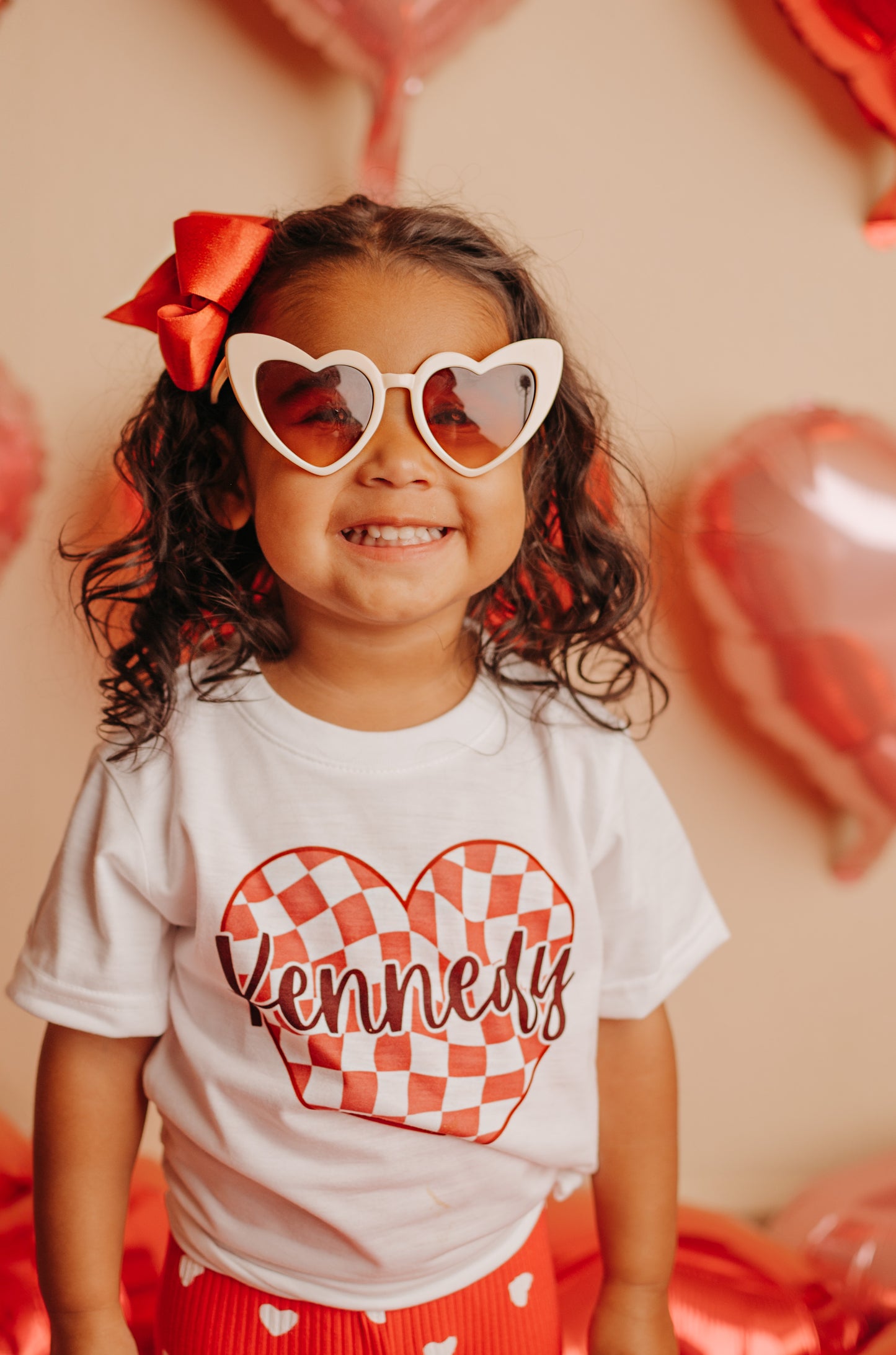 Retro Heart Sunnies - MAMA & MINI - Cream