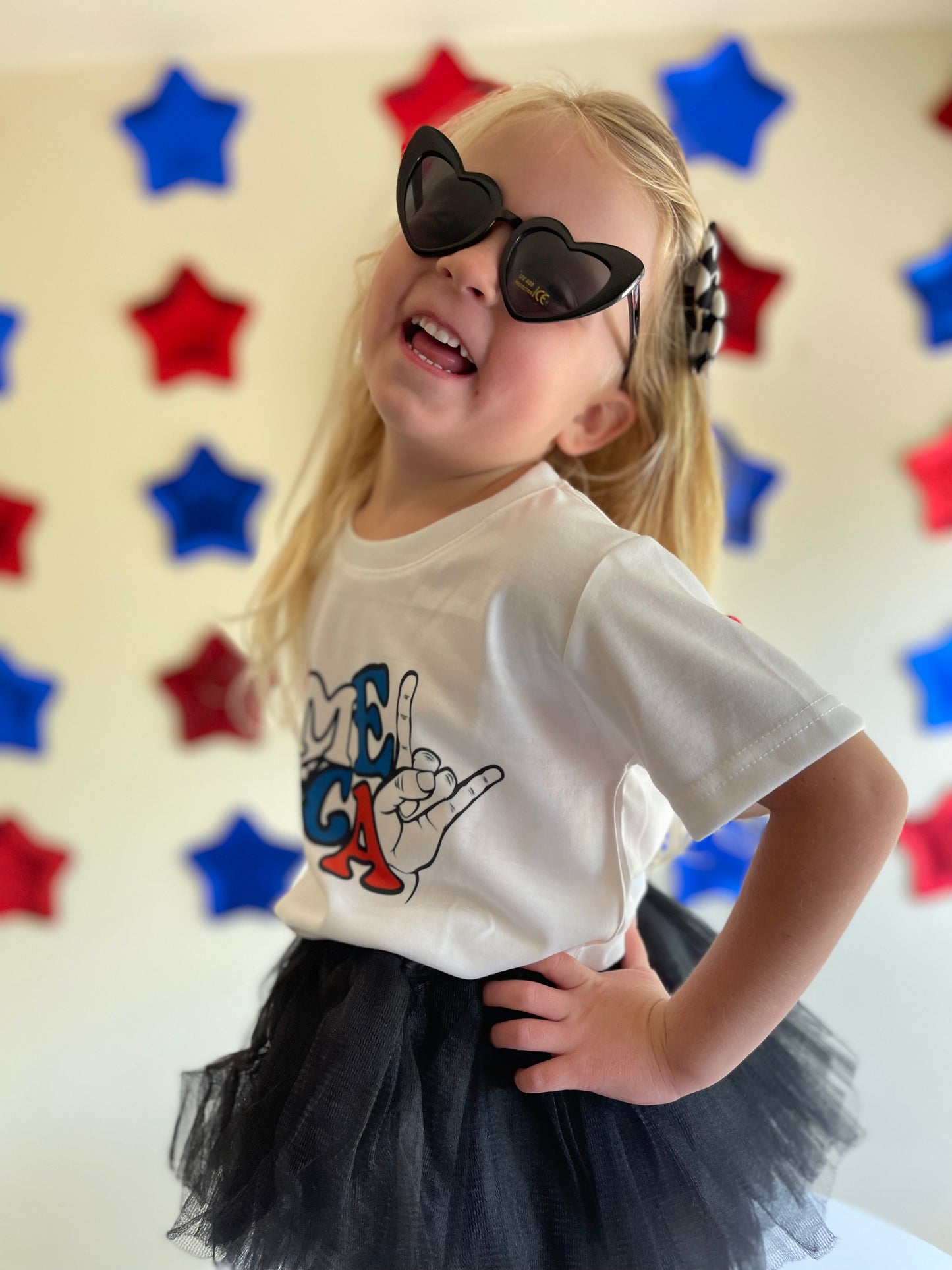 Retro Heart Sunnies - MAMA & MINI - Black