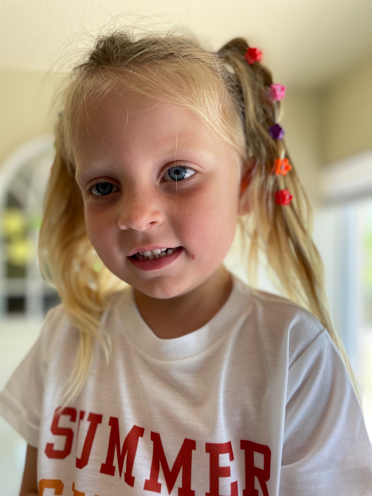 Neon Summer Clips - Flowers