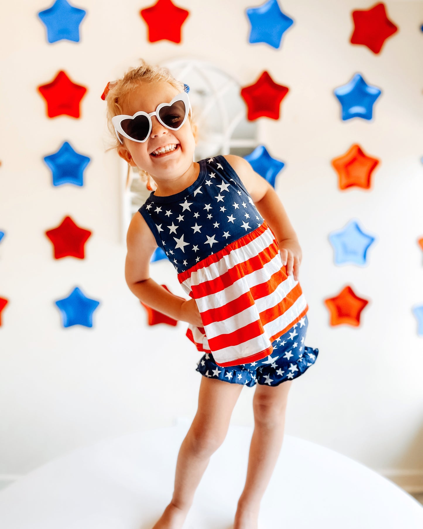 Retro Heart Sunnies - MAMA & MINI - White