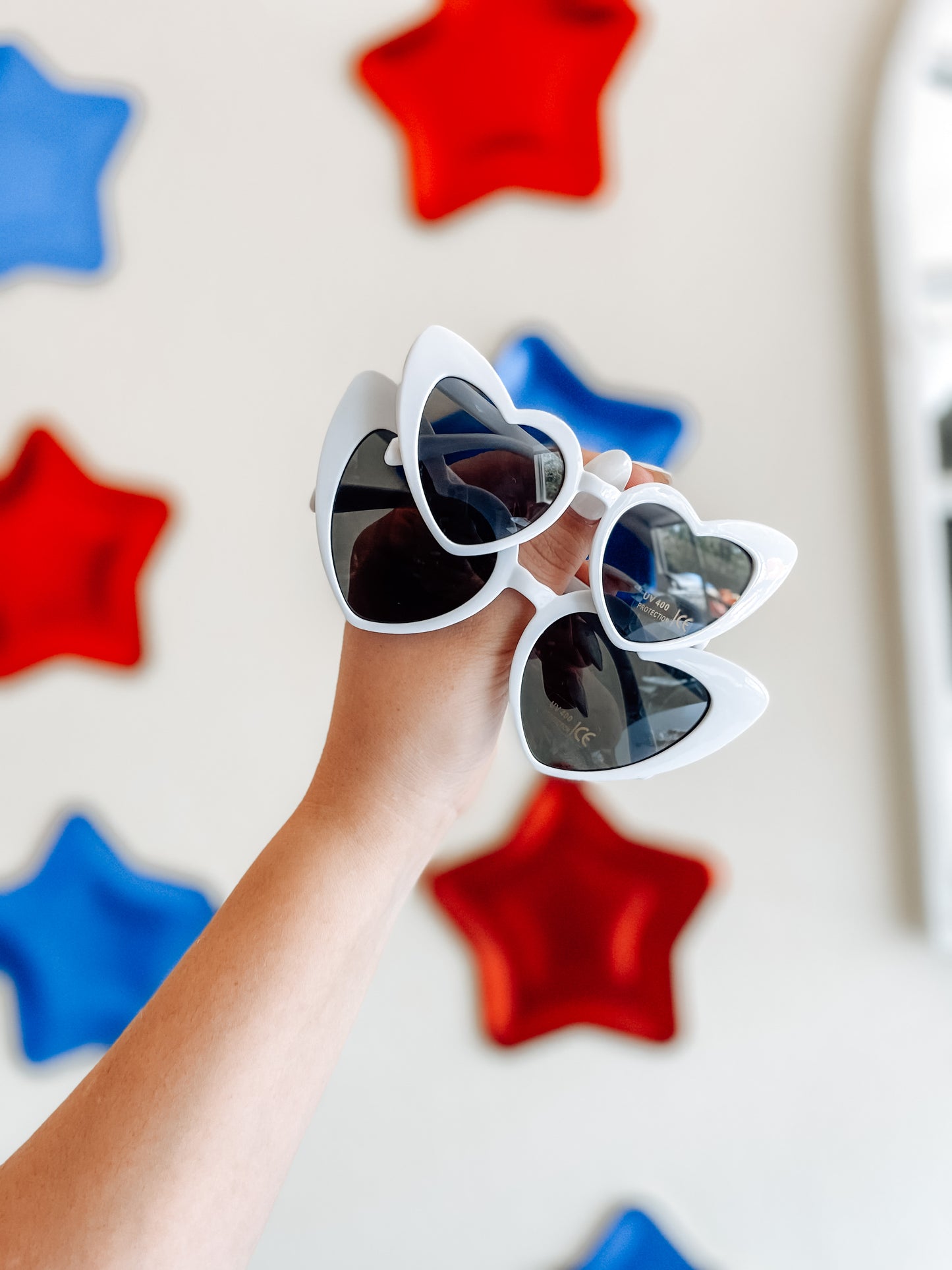 Retro Heart Sunnies - MAMA & MINI - White