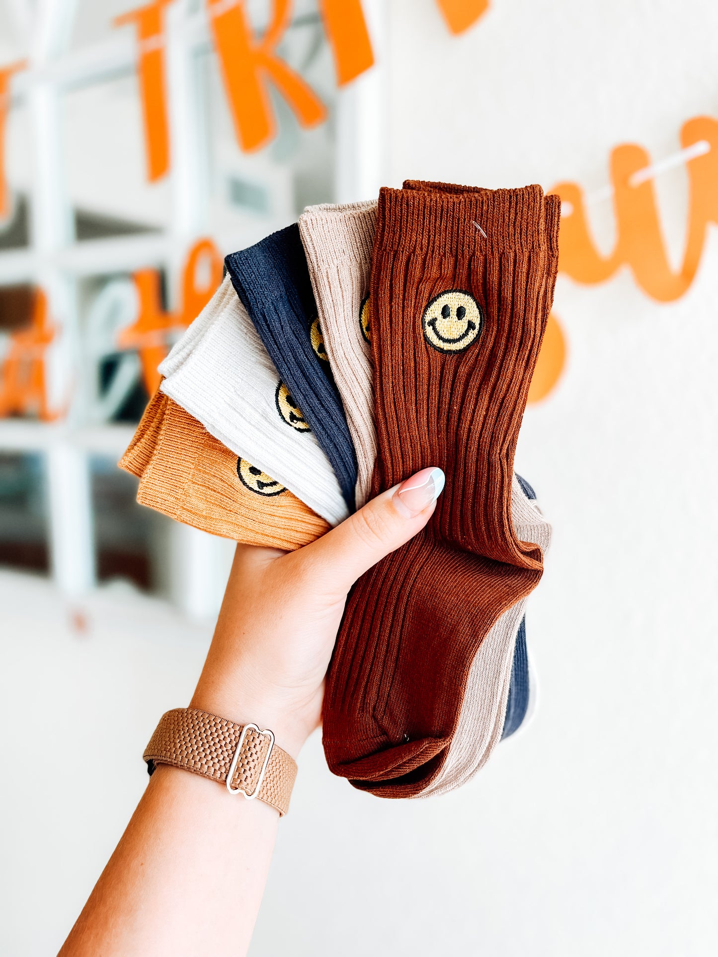 Smile Socks - Neutrals