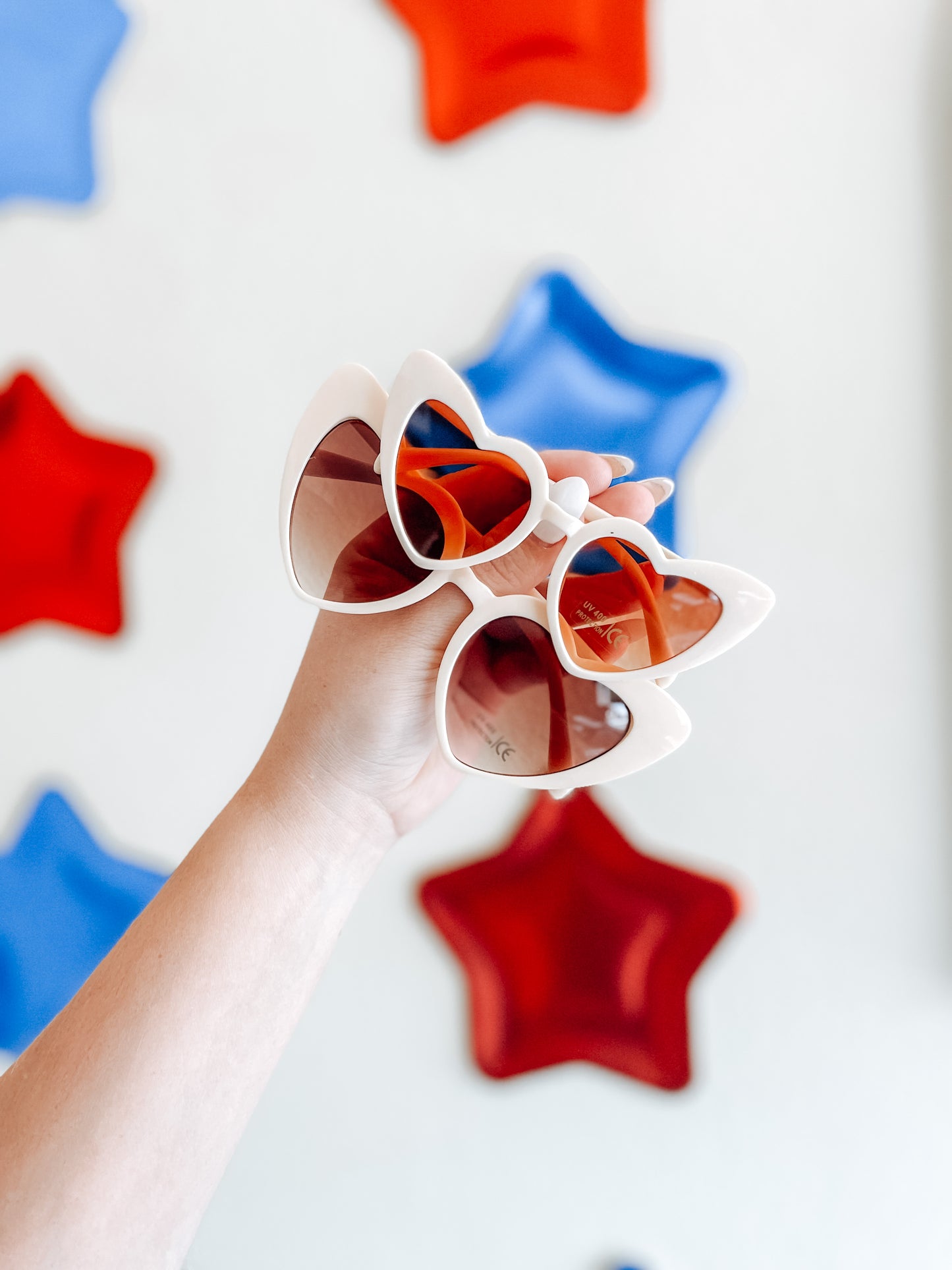 Retro Heart Sunnies - MAMA & MINI - Cream
