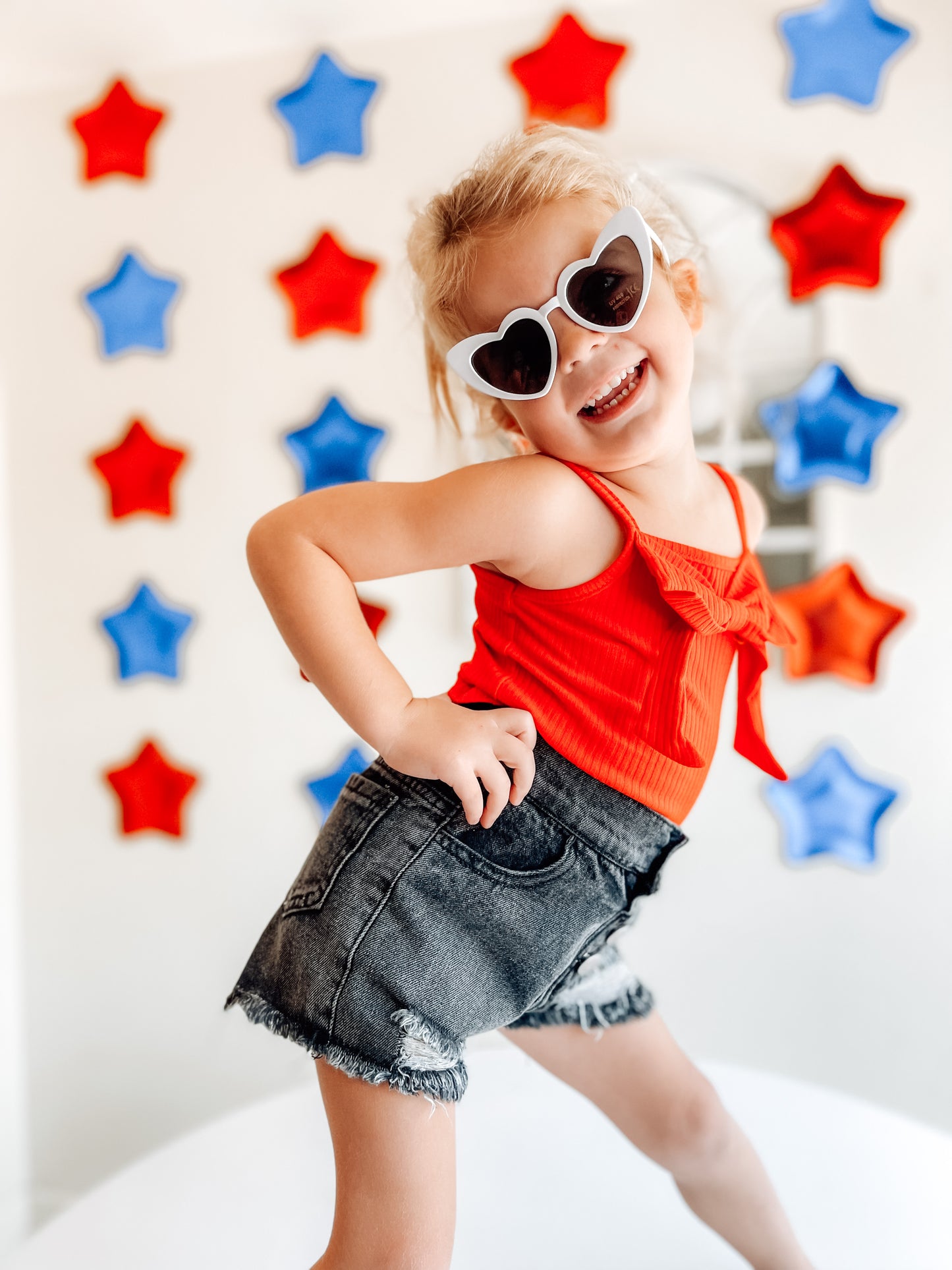 Retro Heart Sunnies - MAMA & MINI - White