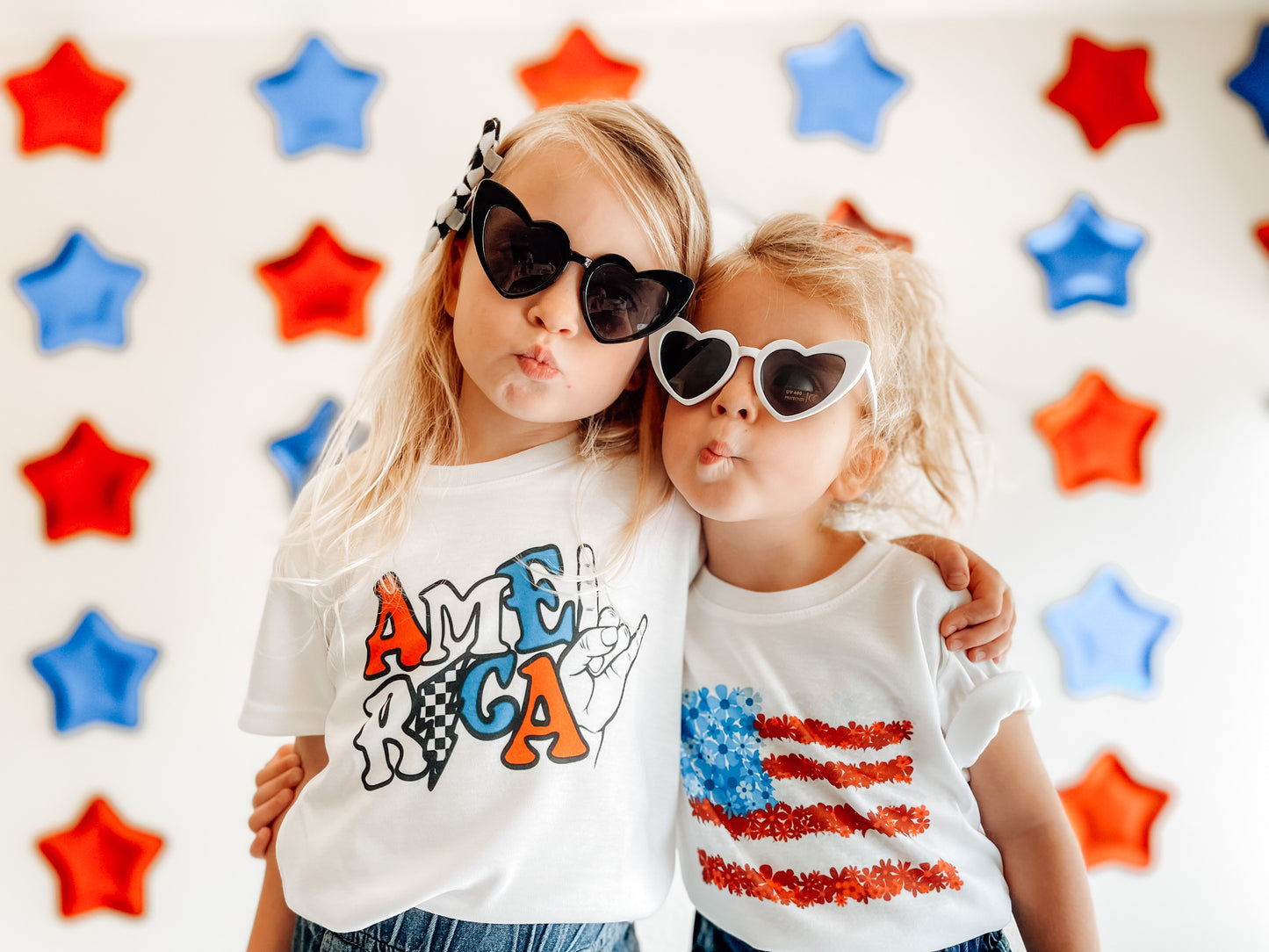 Retro Heart Sunnies - MAMA & MINI - Black