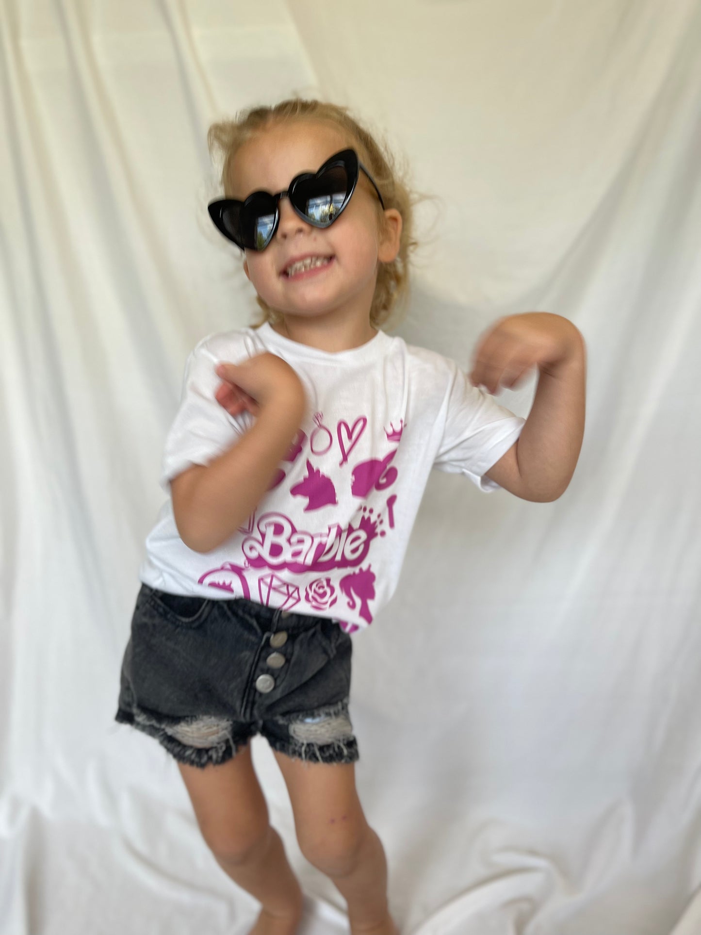 Retro Heart Sunnies - MAMA & MINI - Black