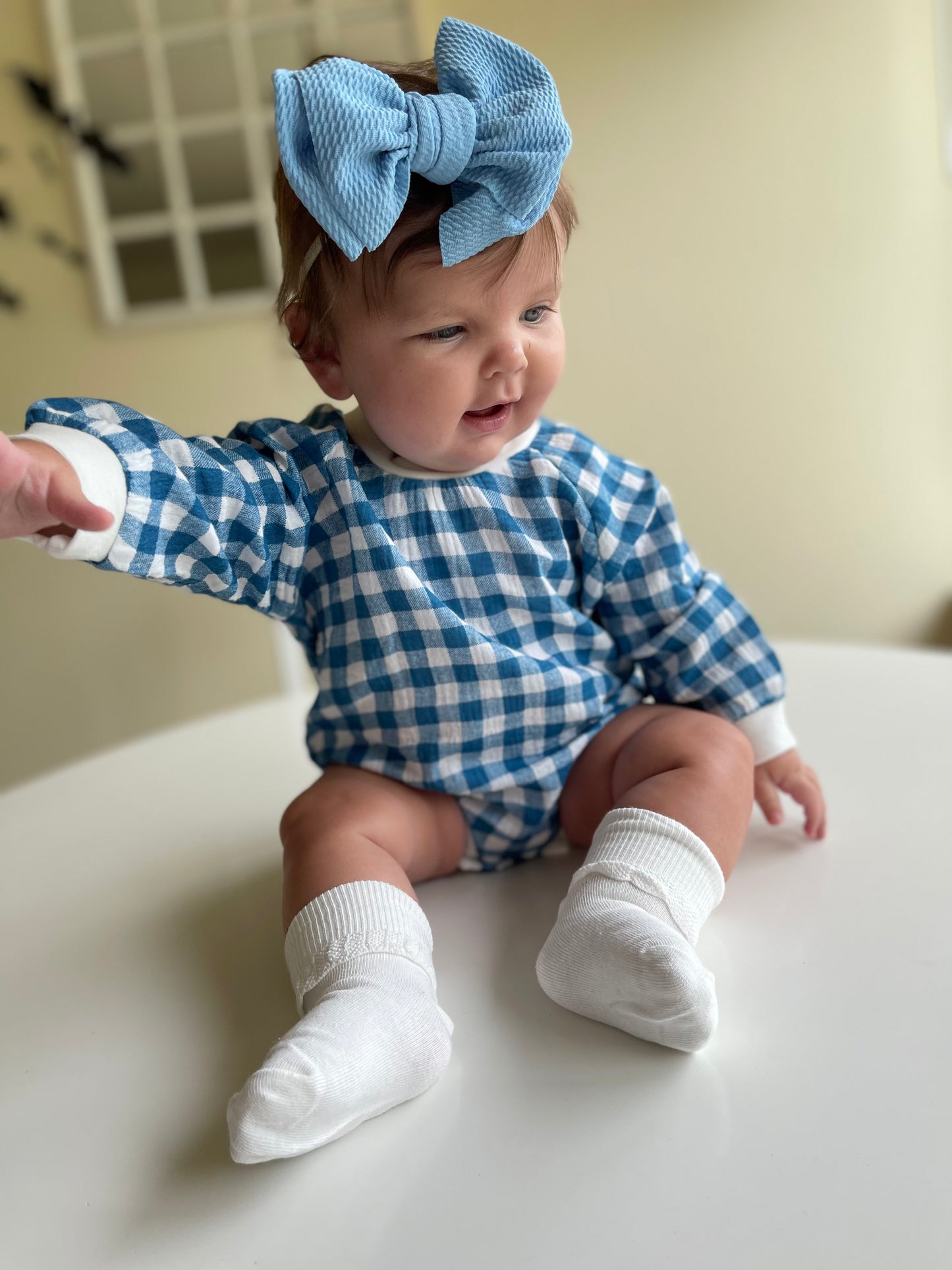 Autumn Checked Romper