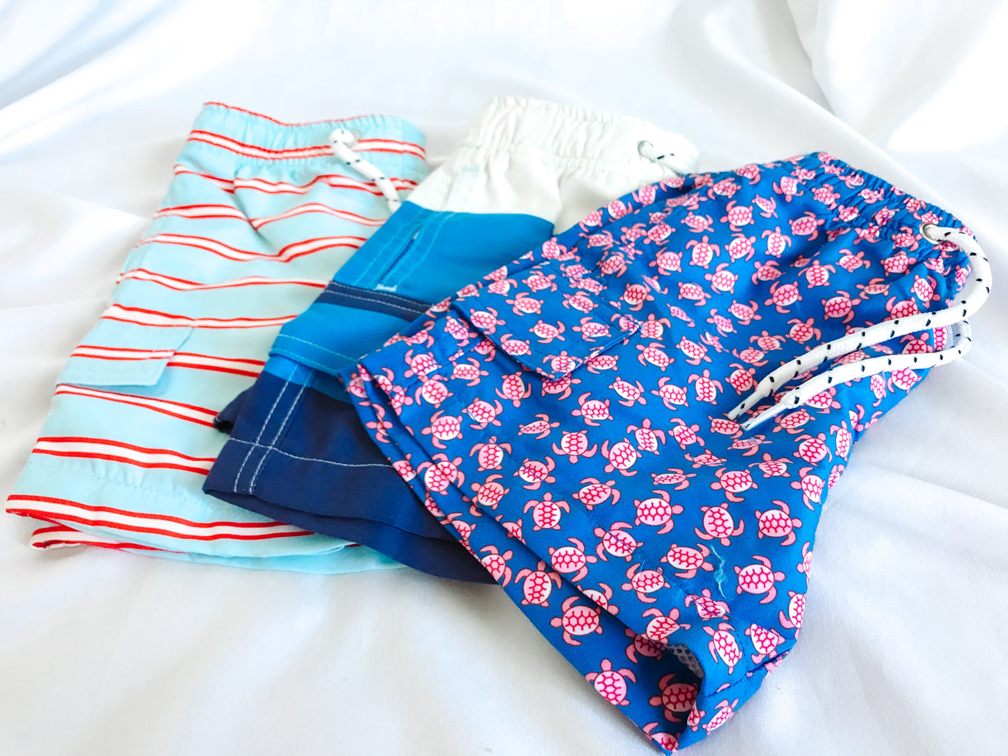 Bold Blue Swim Trunks