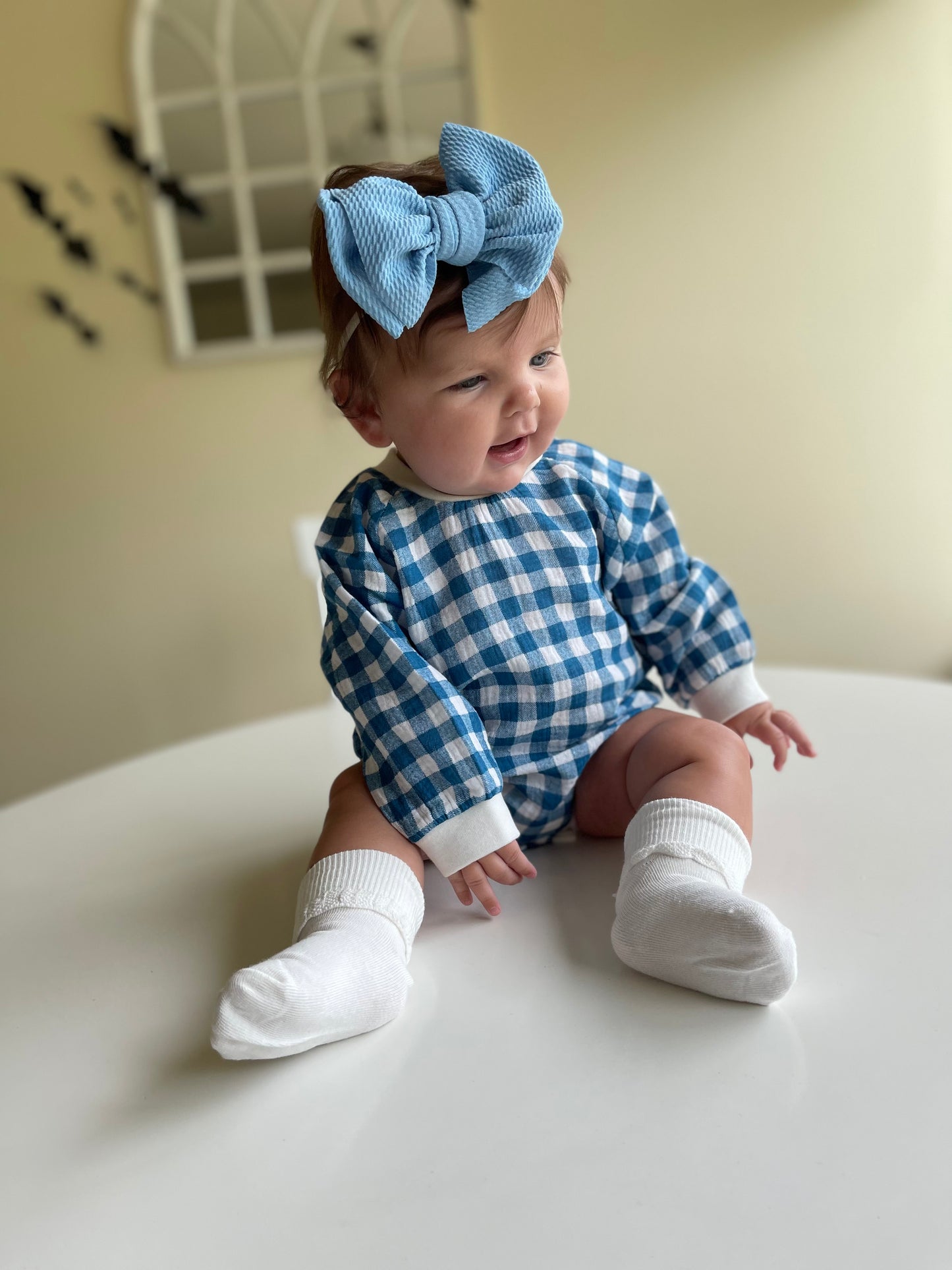 Autumn Checked Romper