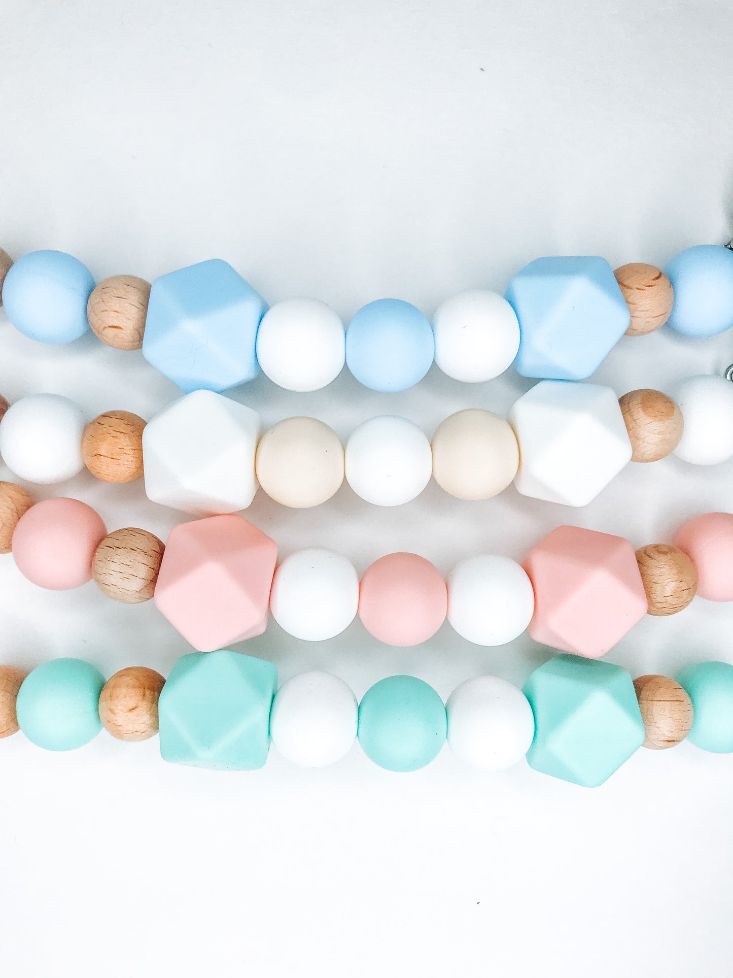Silicone Paci Clips - 7 Colors