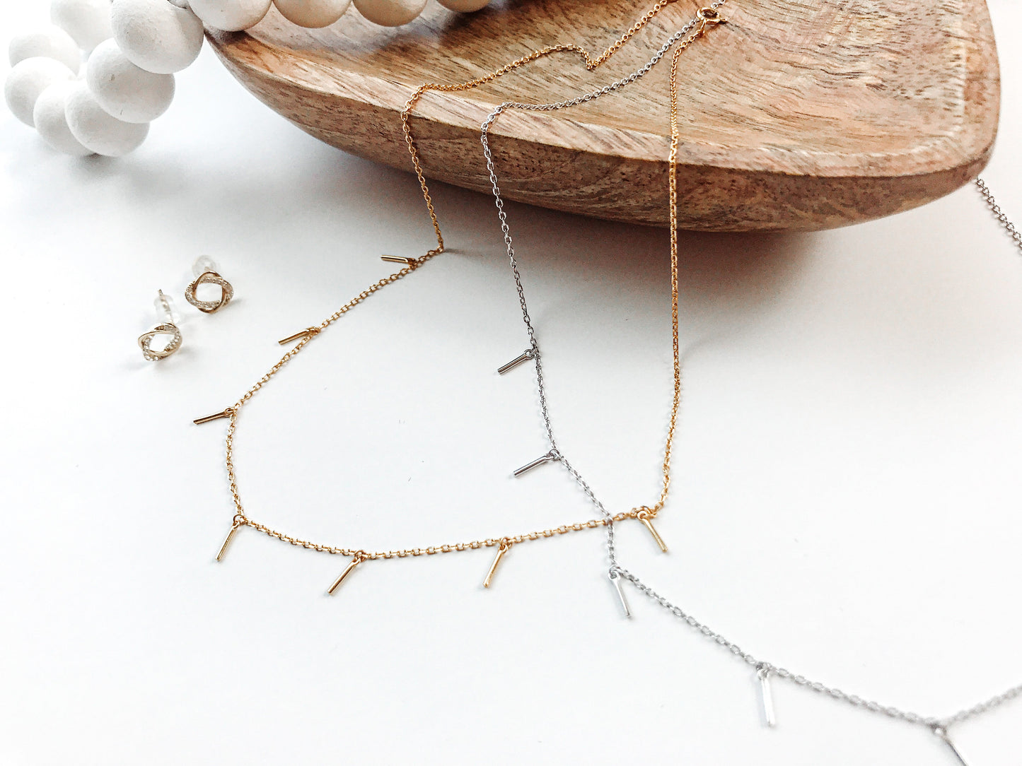 Tassel Drop Necklace - 2 Colors