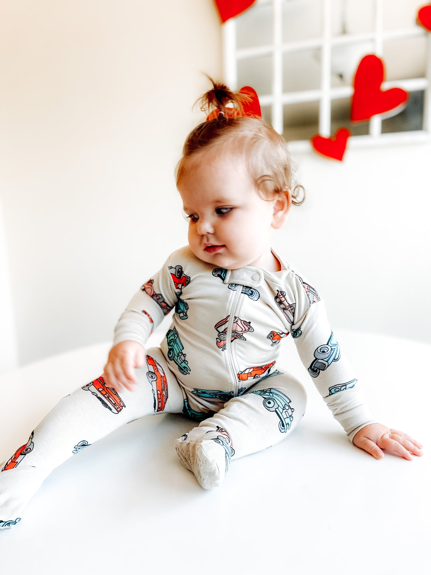 Footie Jammies - Valentine Cars