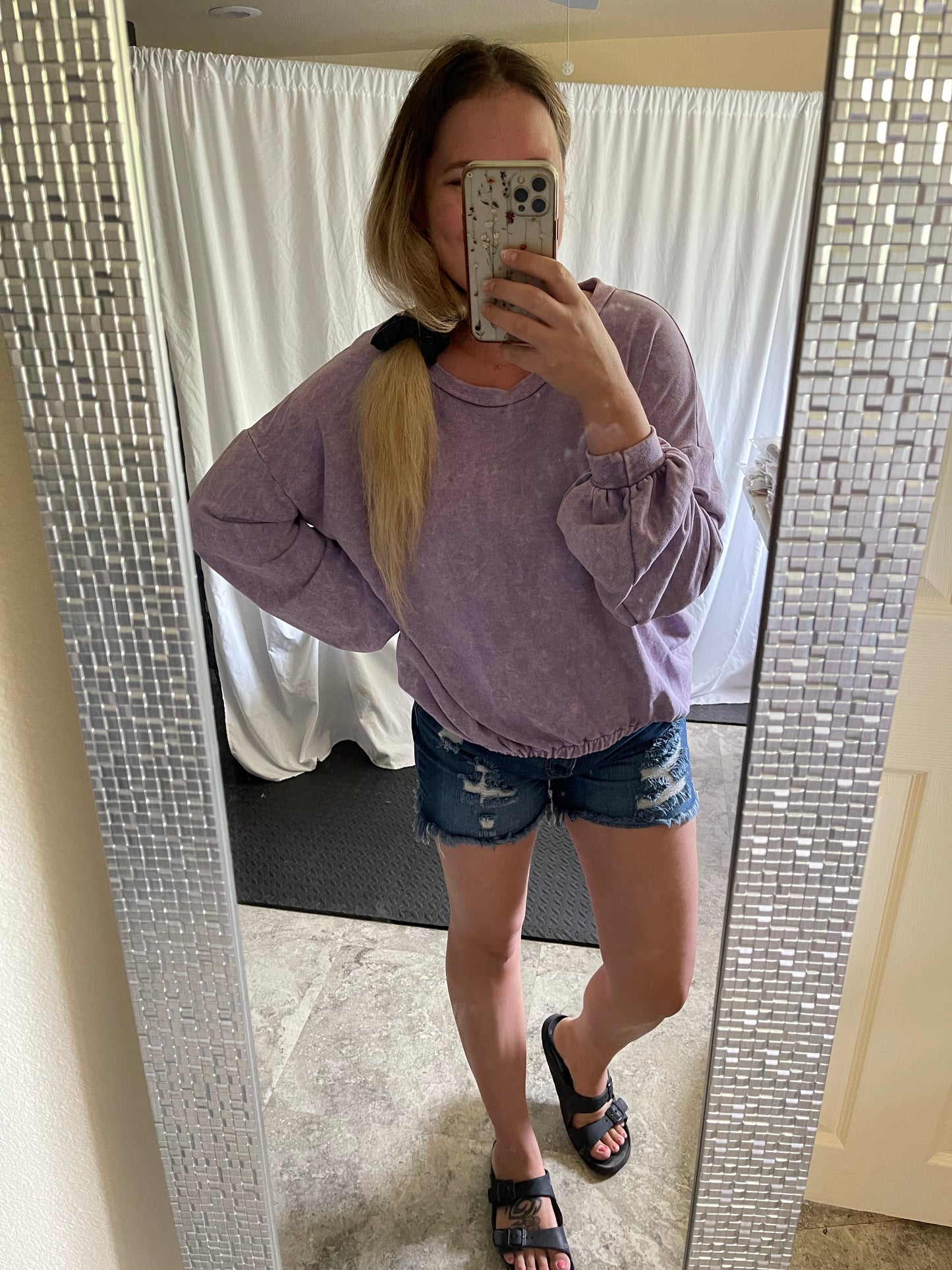 Yesterdays Mineral Washed Sweater - MEDIUM ONLY