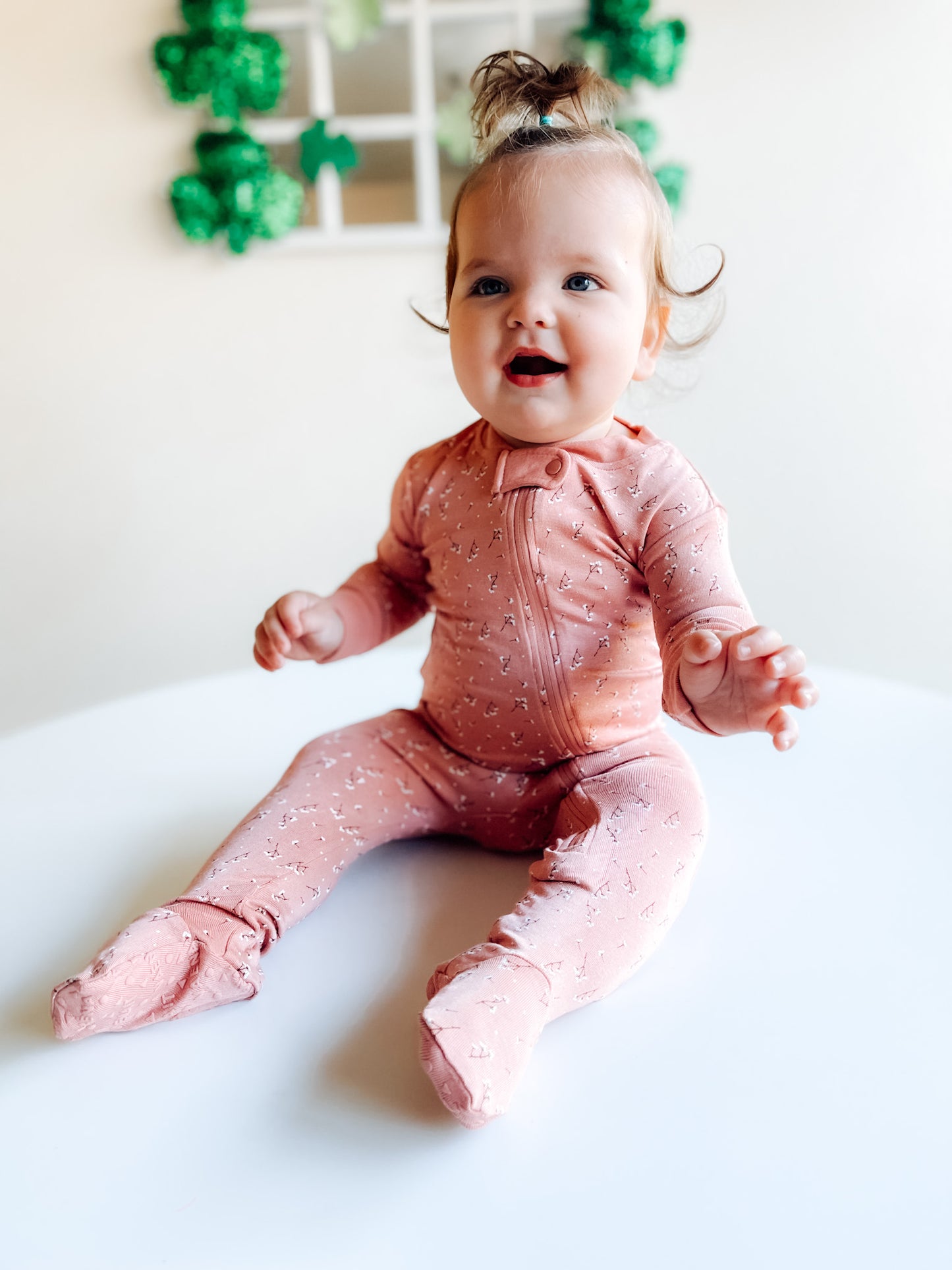 Footie Jammies - Muted Floral