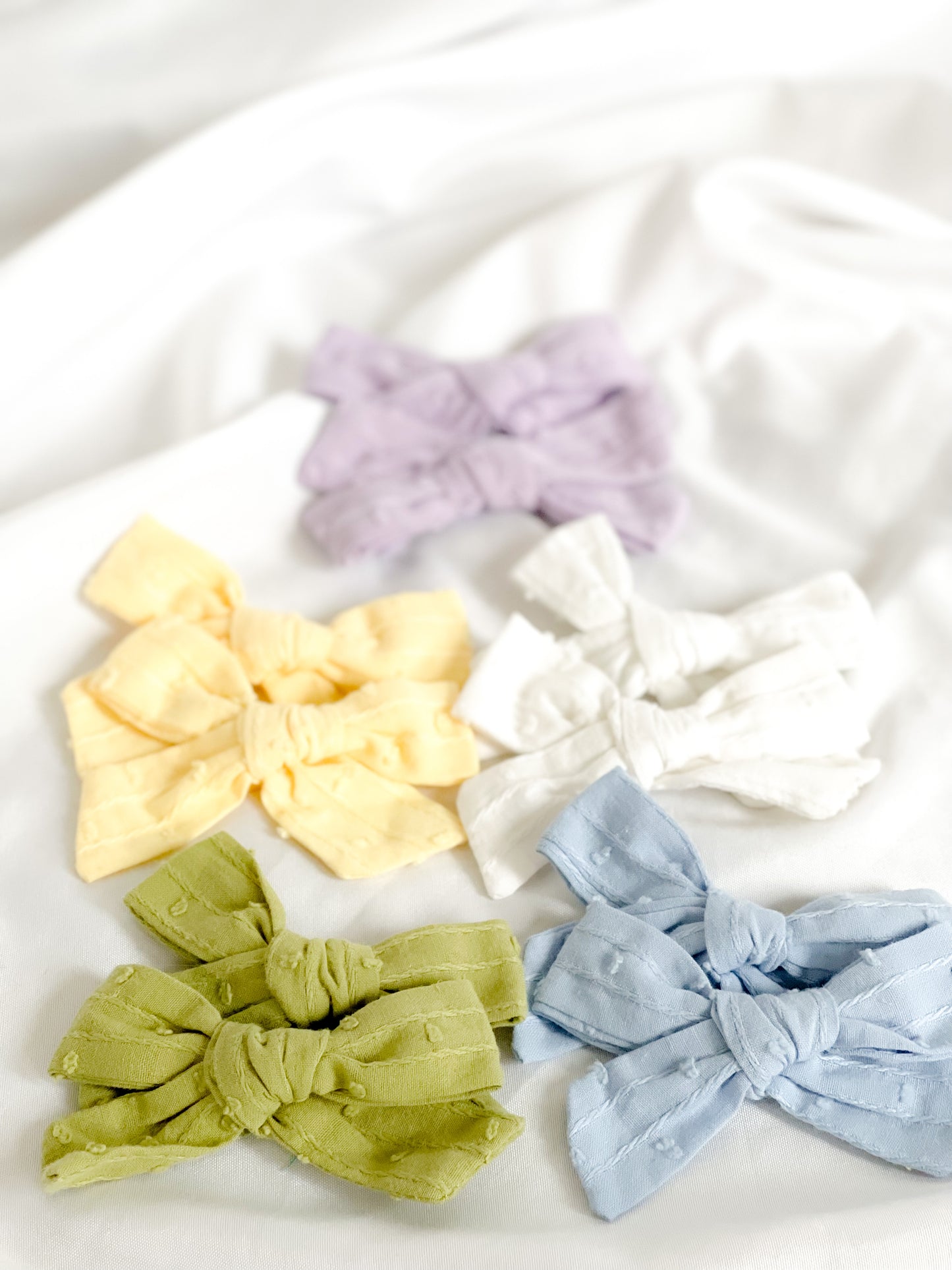 Textured Linen Piggy Sets - 7 Colors