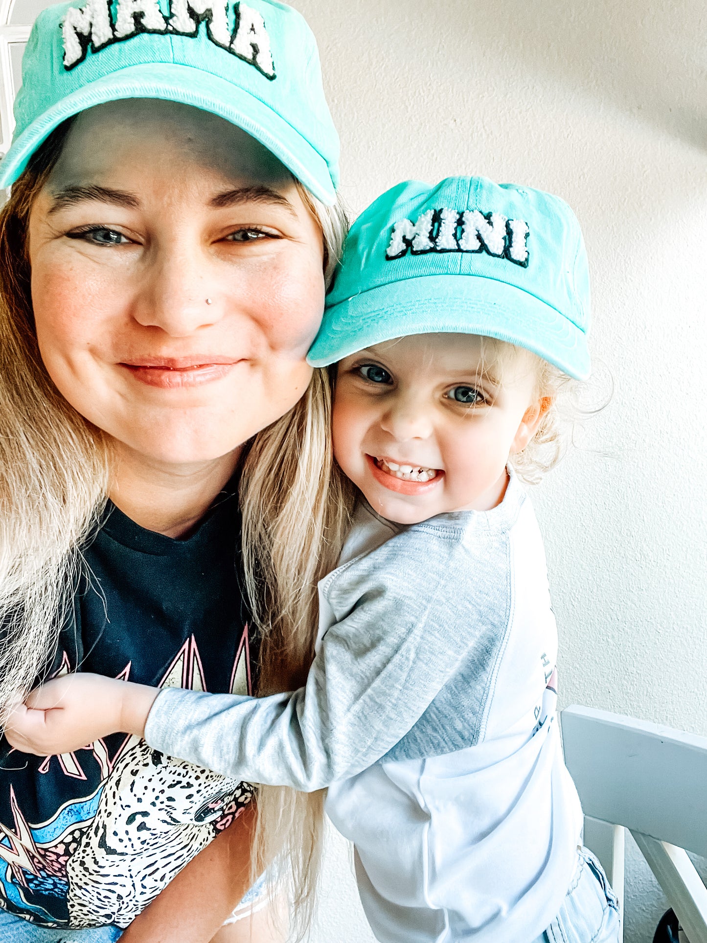 MAMA & MINI Hats - Aqua