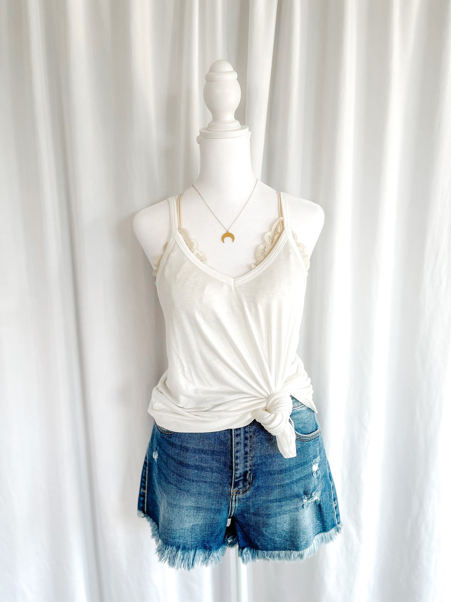 Waterfall Tank - White