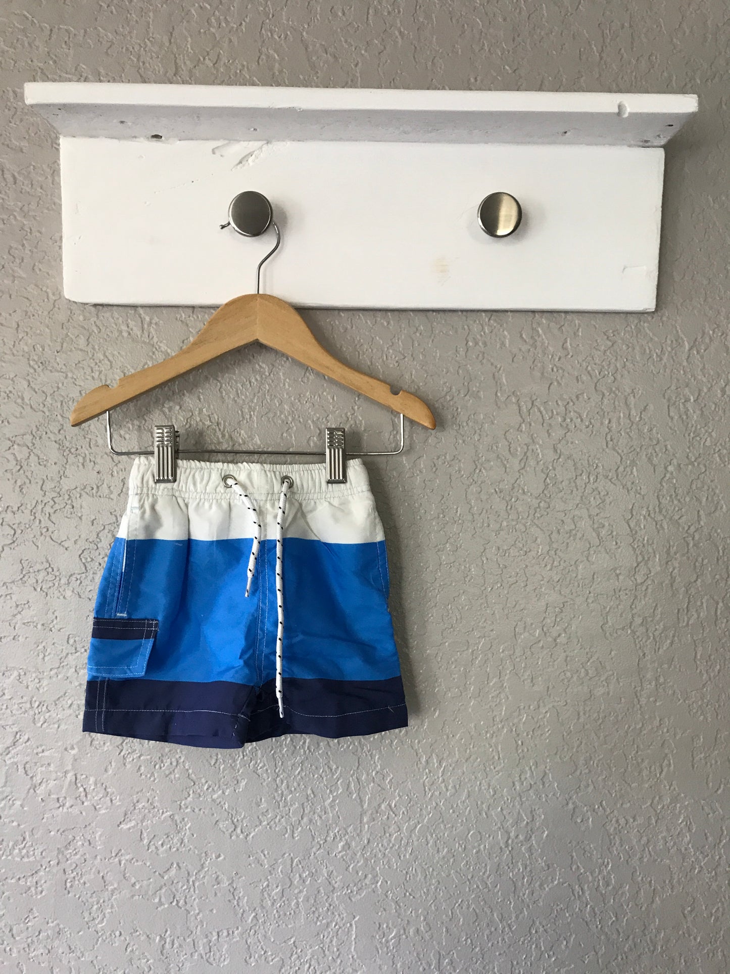 Bold Blue Swim Trunks
