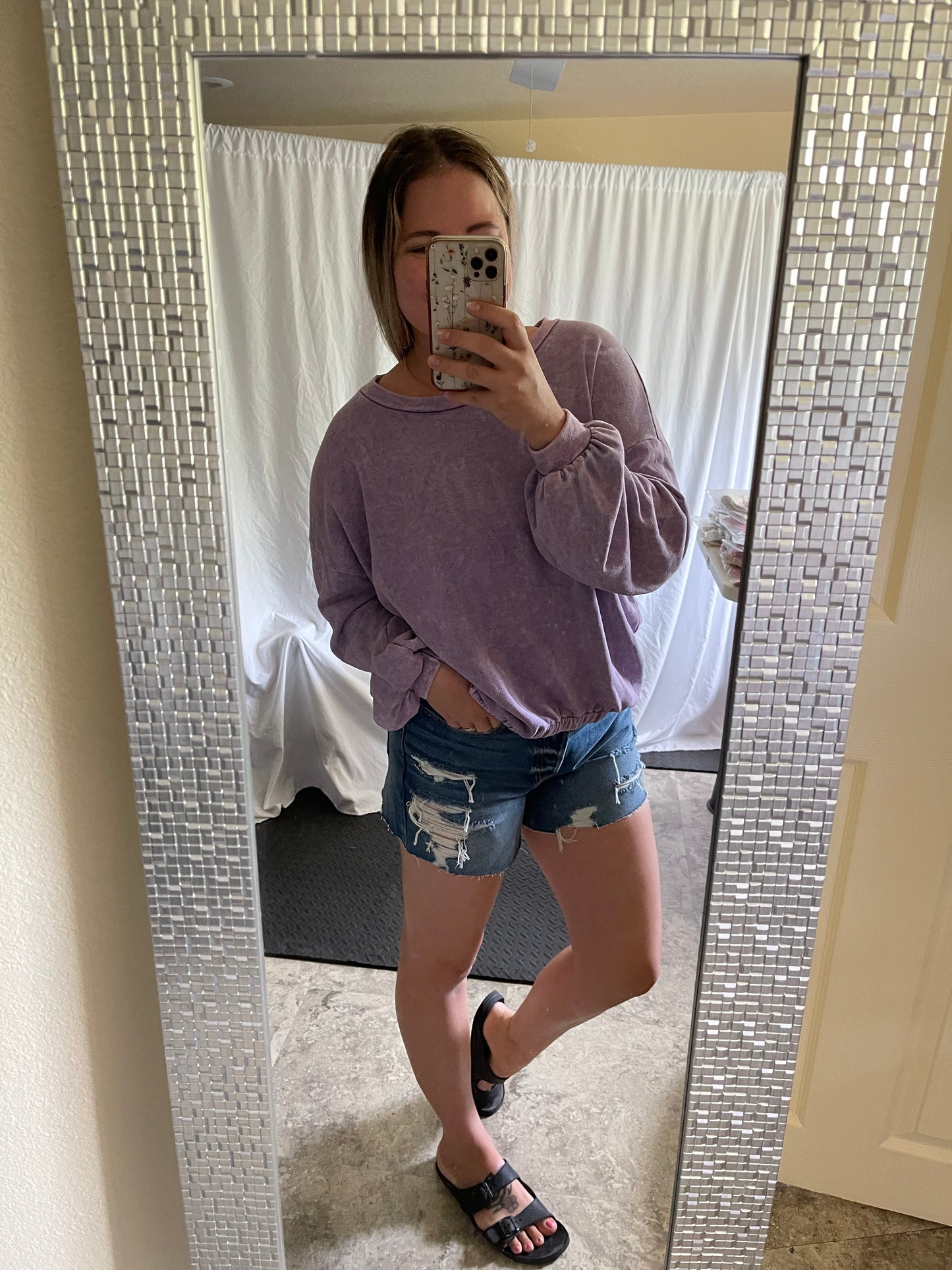 Yesterdays Mineral Washed Sweater - MEDIUM ONLY