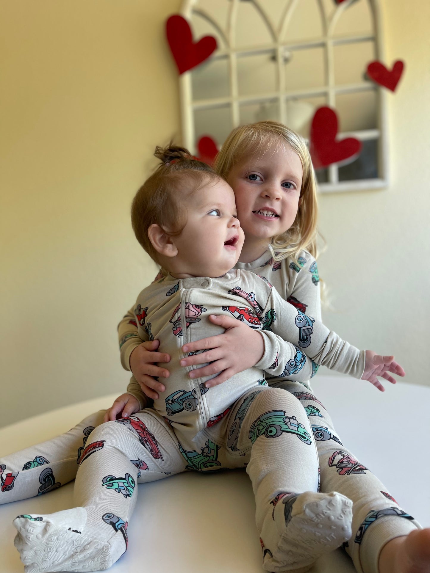 Footie Jammies - Valentine Cars