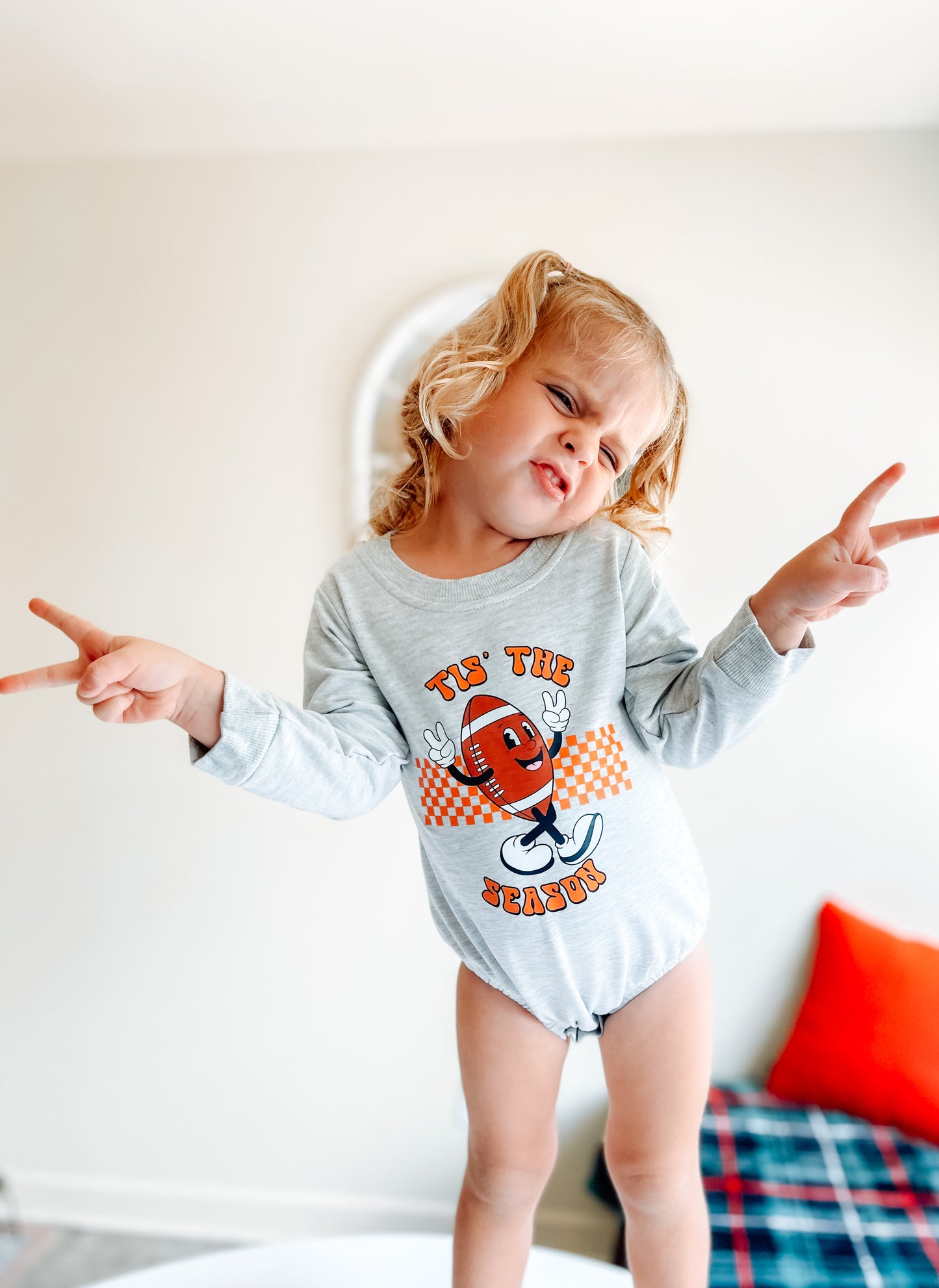 Tis’ The Season Football Romper