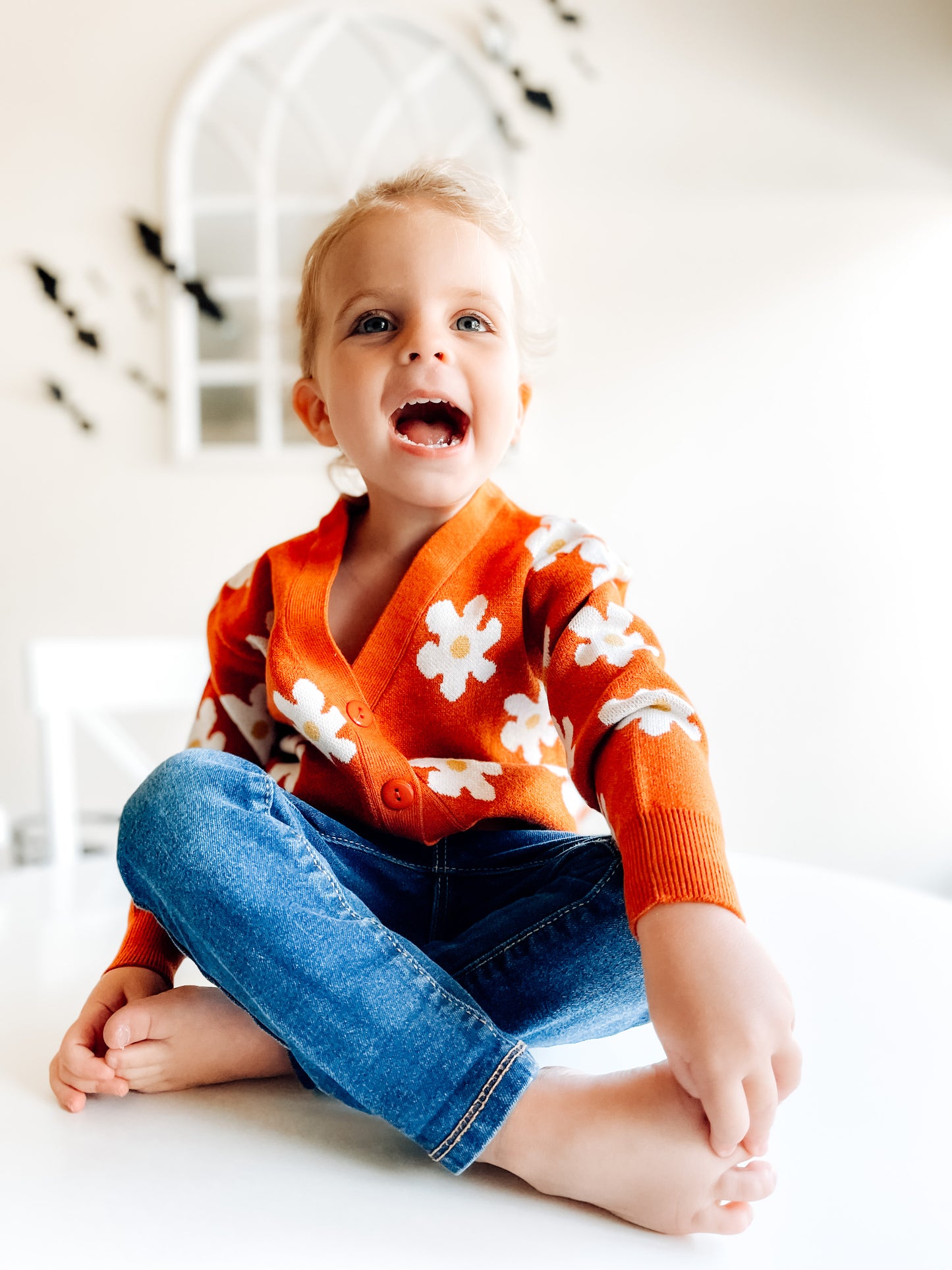 70’s Floral Cardigan