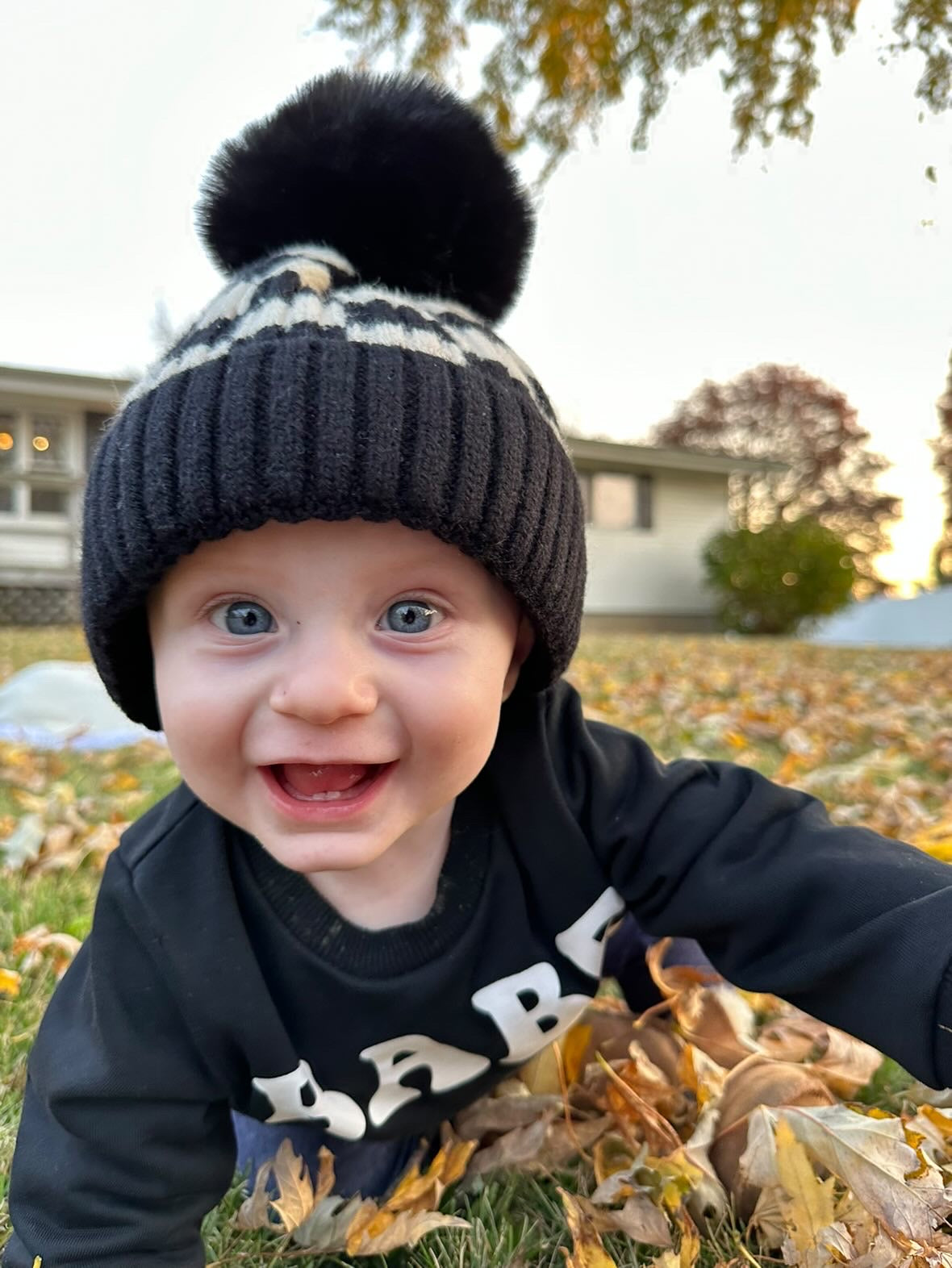 RESTOCK Checkered Pom Beanies - 5 Colors