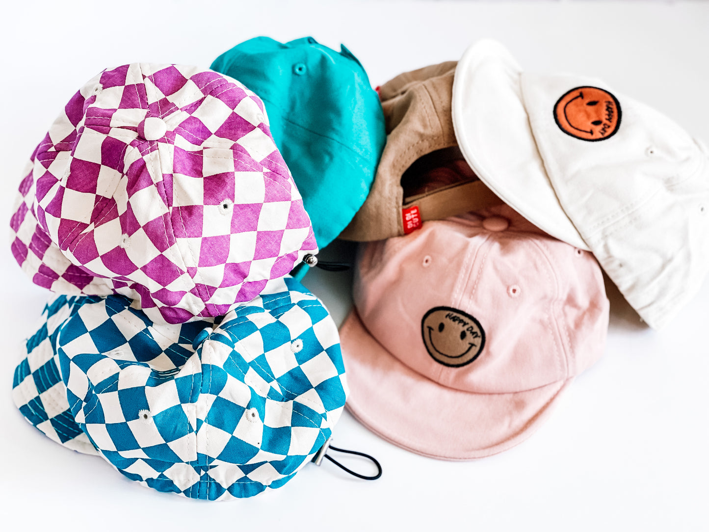 Retro Checker Hat - 2 Color