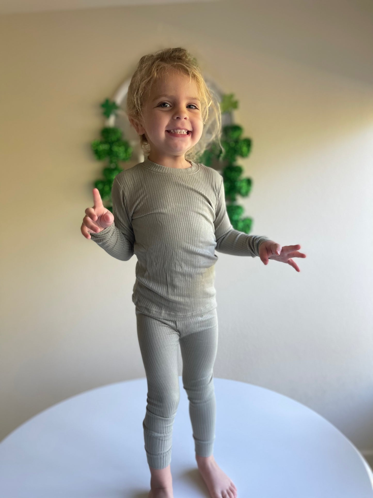 Muted Green Jammies