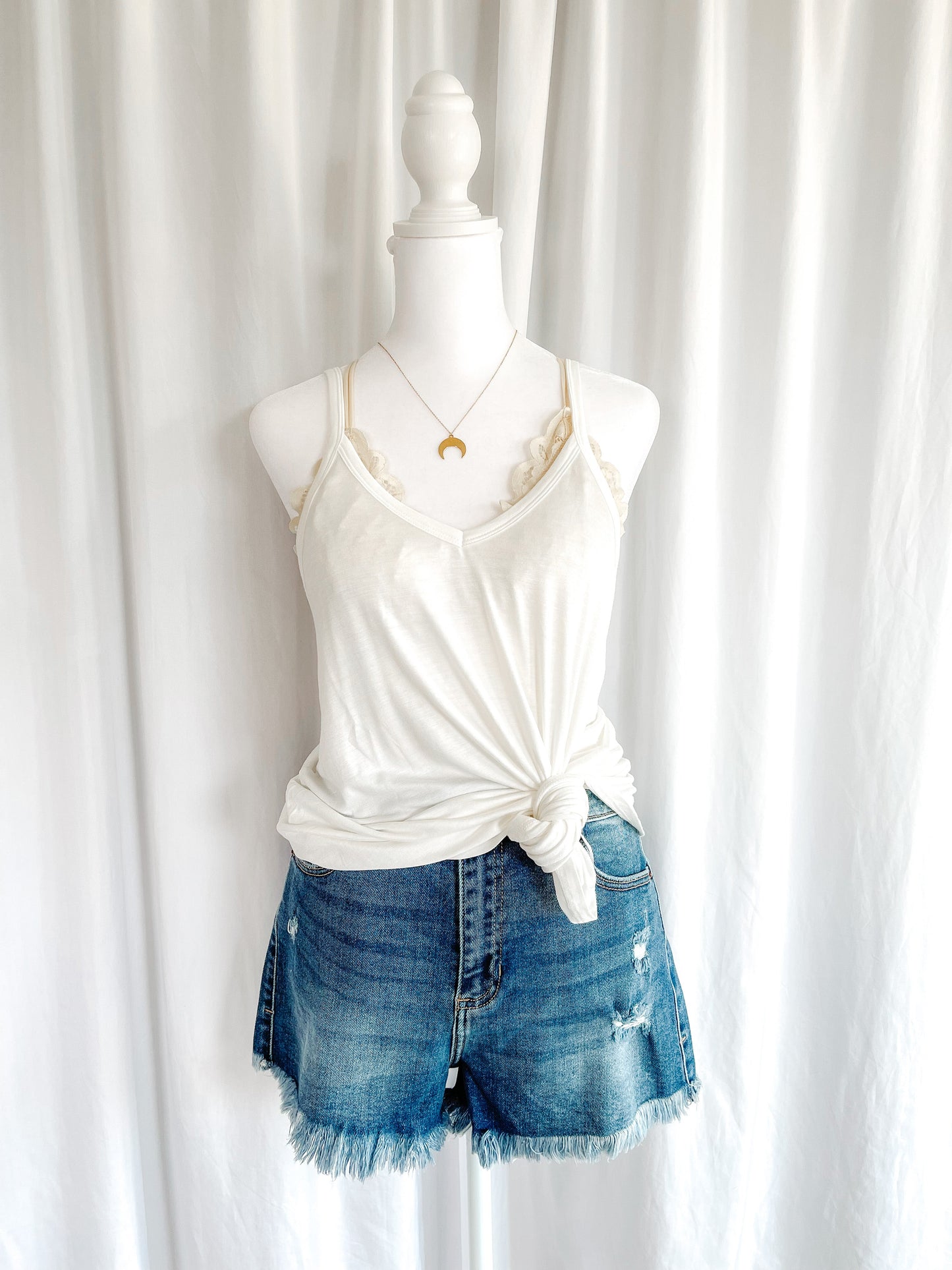 Waterfall Tank - White