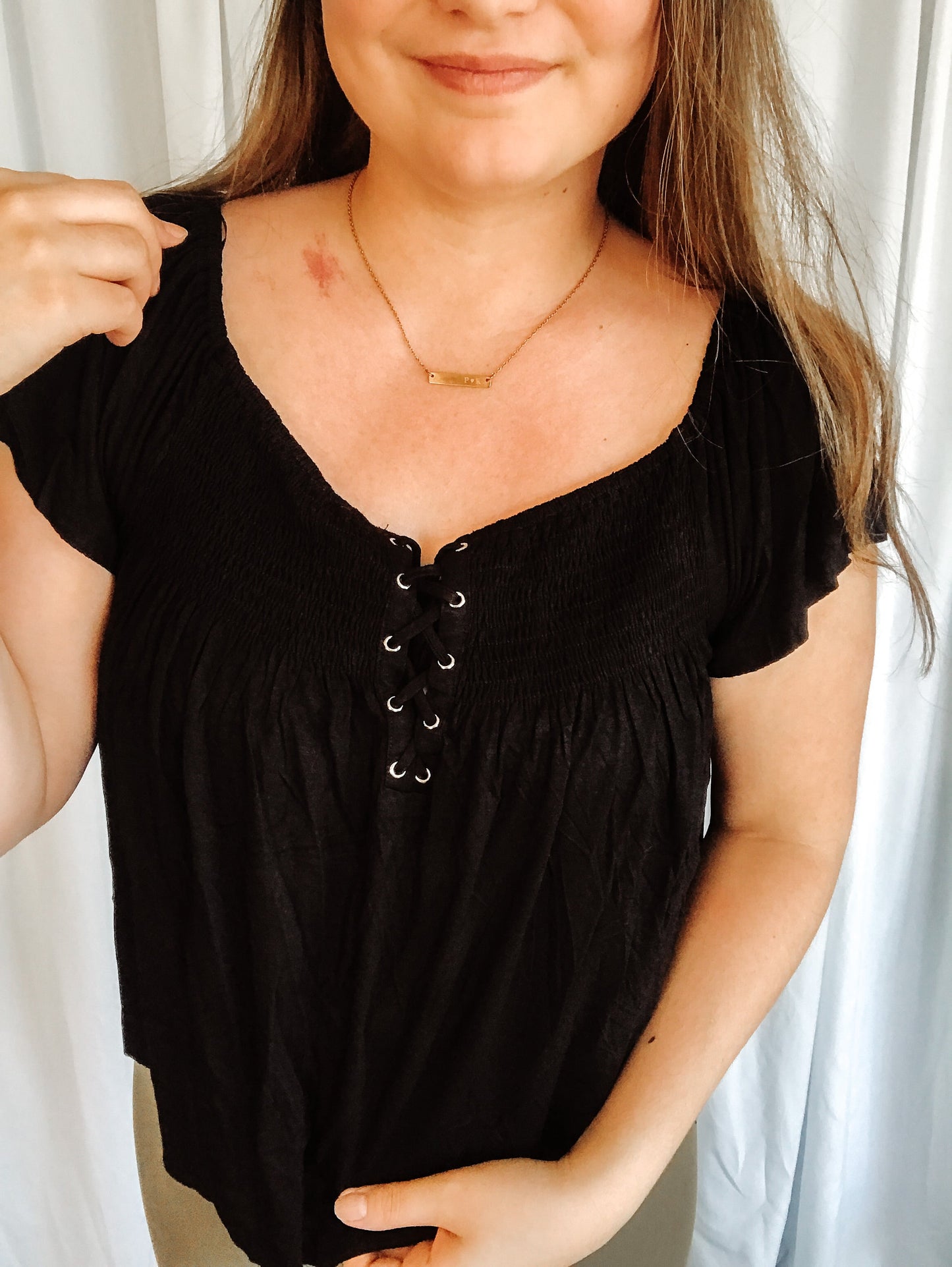 Smocked Off The Shoulder Top