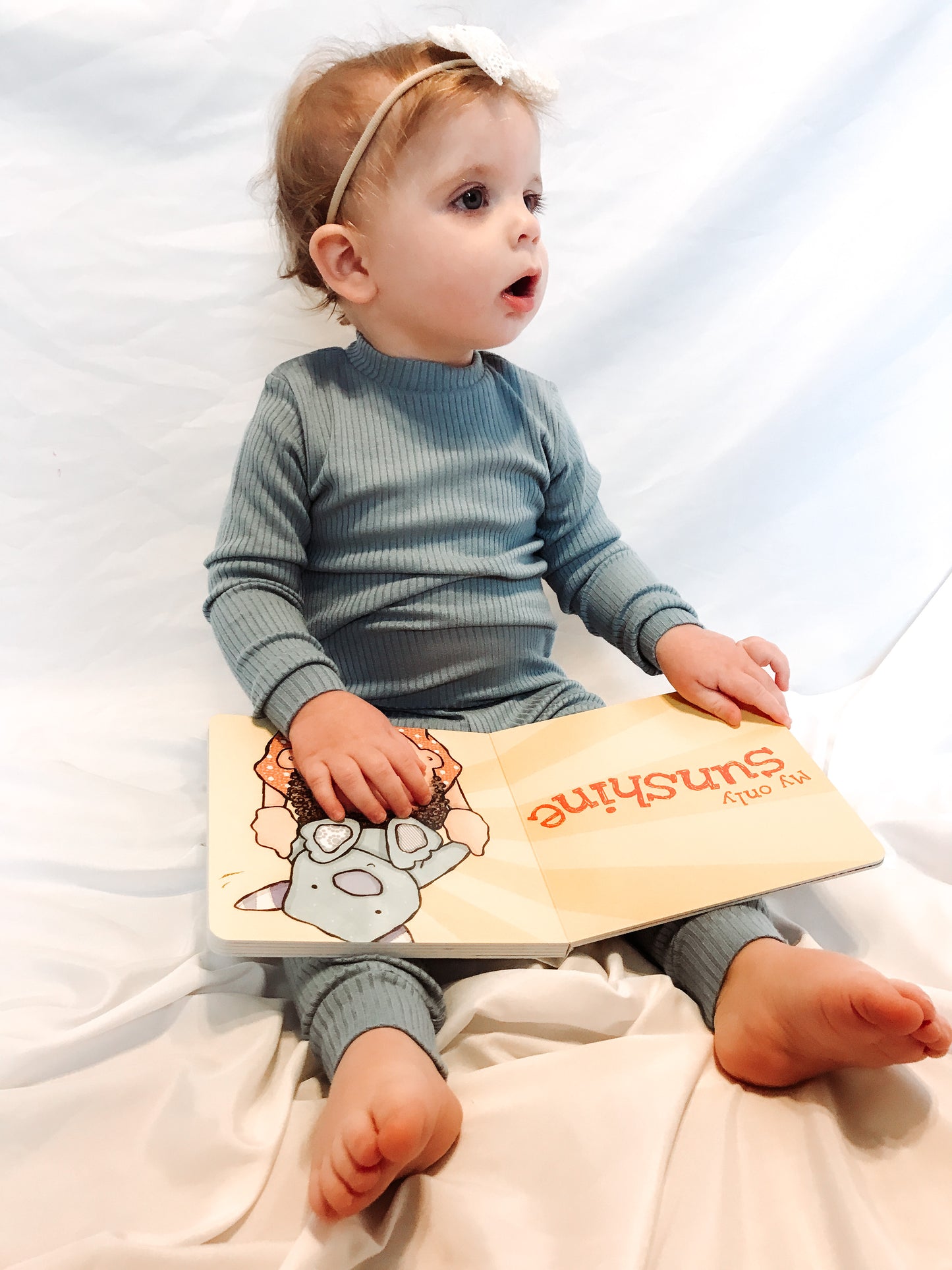 Ribbed Long Sleeves Jammies Crew Neck
