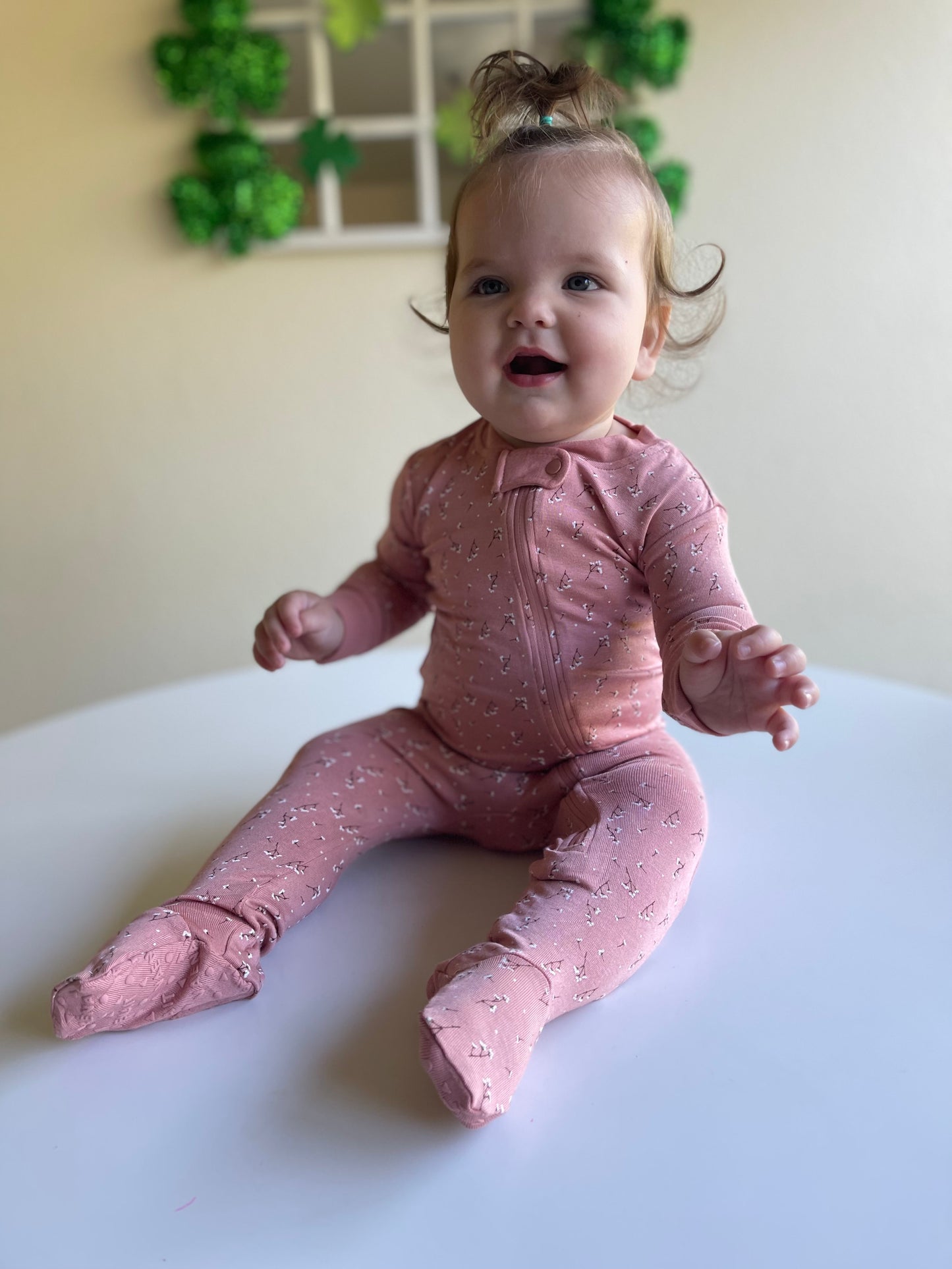 Footie Jammies - Muted Floral