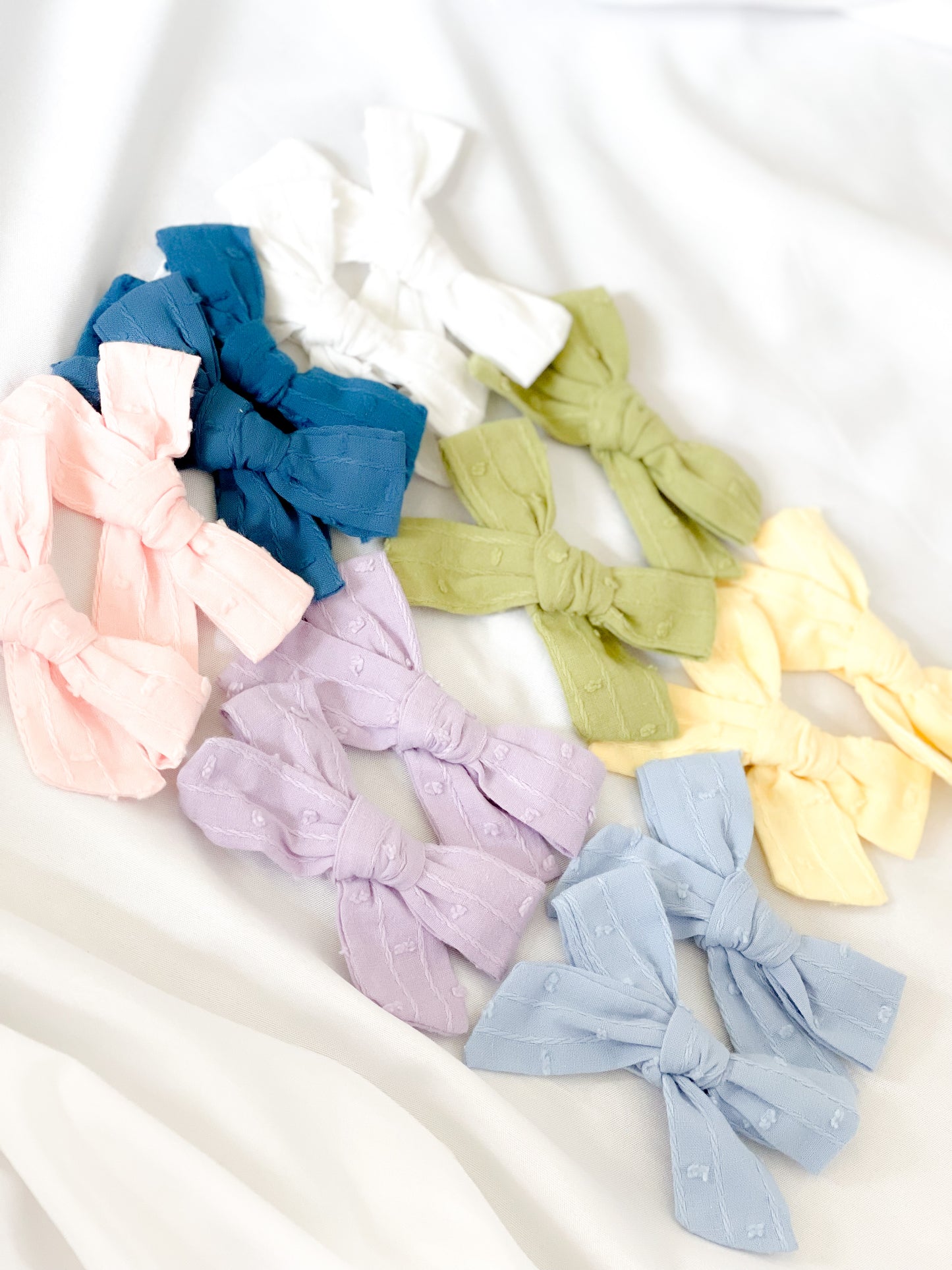 Textured Linen Piggy Sets - 7 Colors