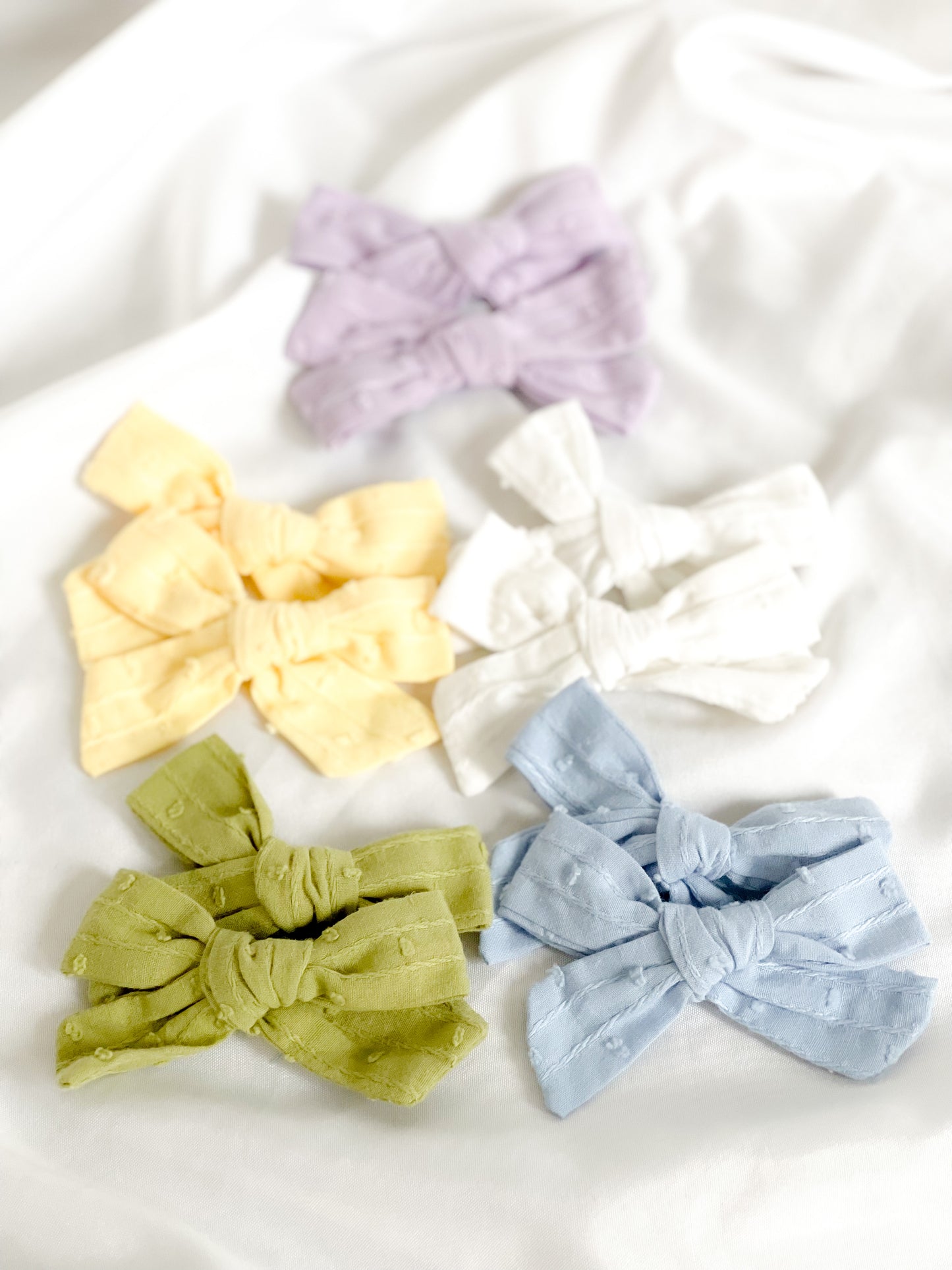 Textured Linen Piggy Sets - 7 Colors